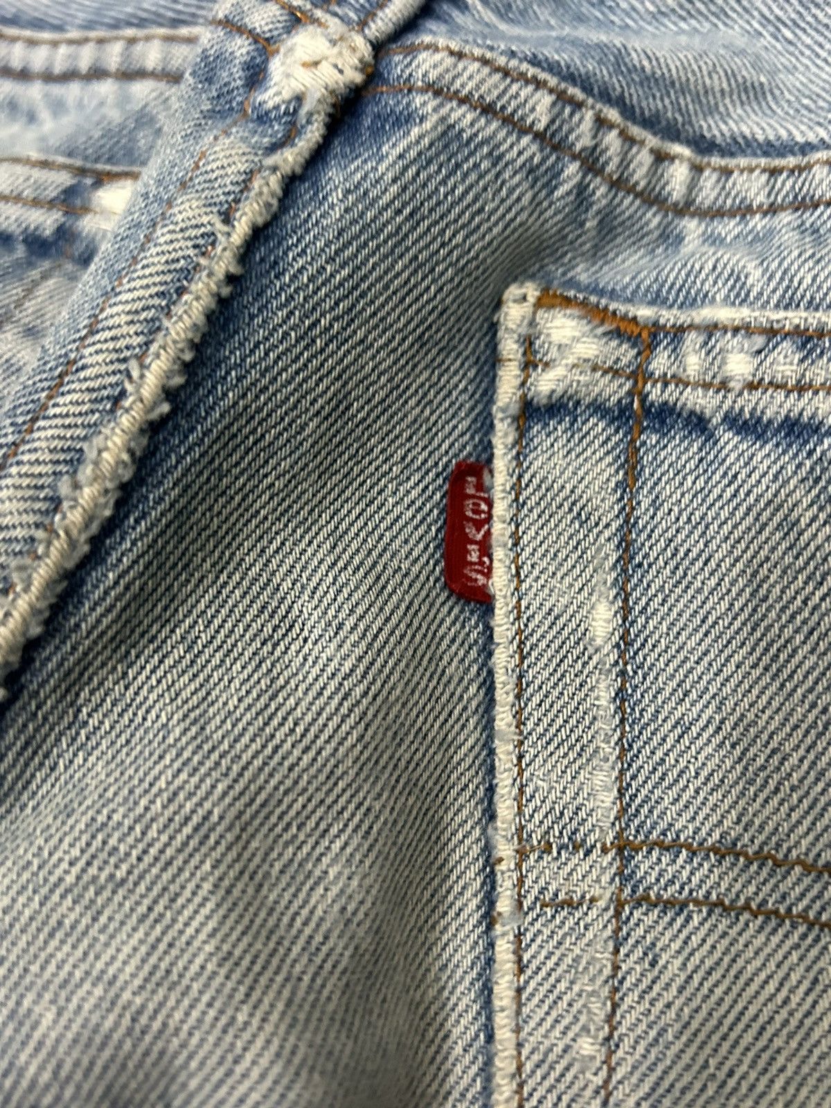Levi's × Levi's Vintage Clothing 80s Vintage Levis 501 #522 Distressed Jeans Size US 31 - 10 Thumbnail
