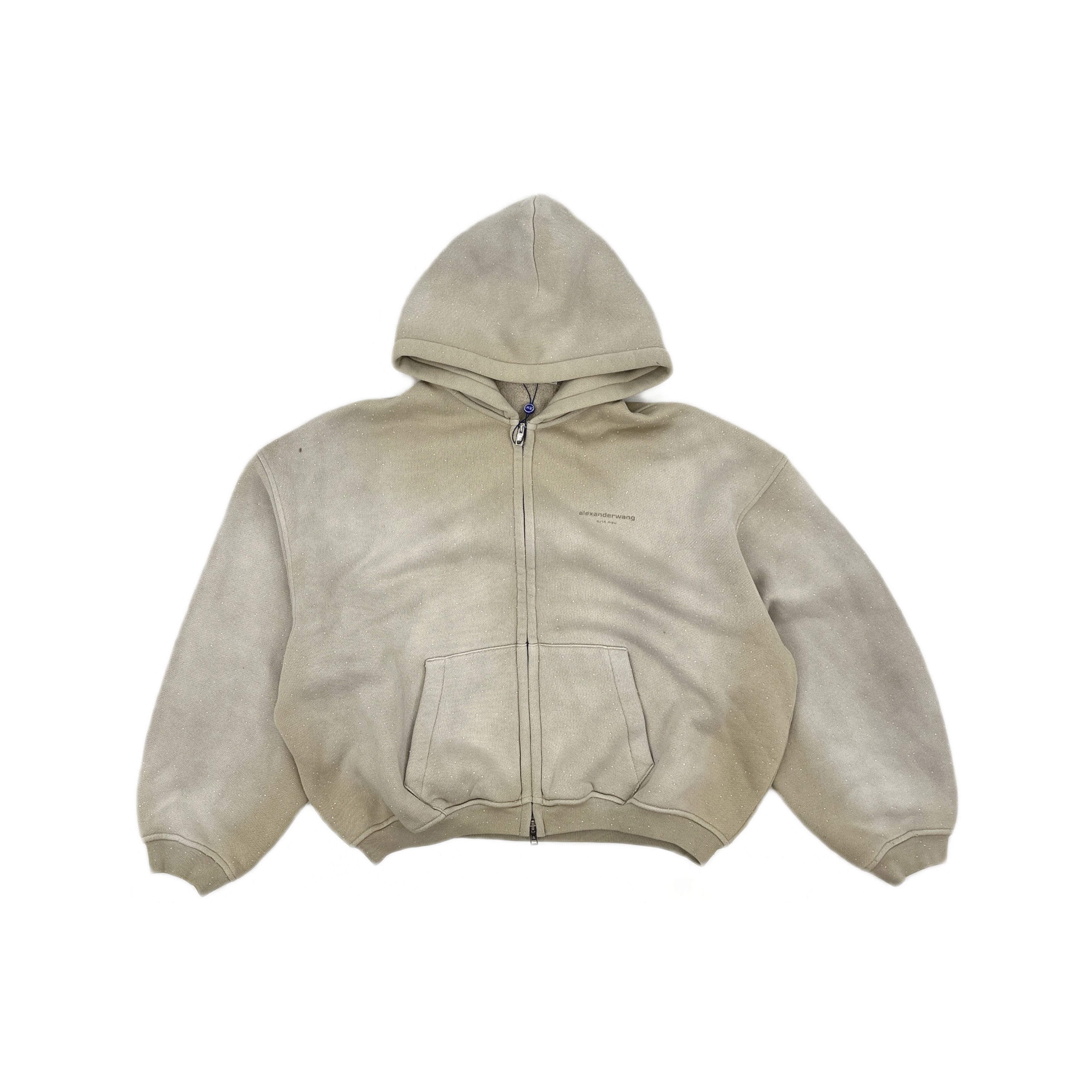 Alexander Wang Alexander Wang Rhinestone Logo Zip Hoodie Size S Size US S / EU 44-46 / 1 - 1 Thumbnail