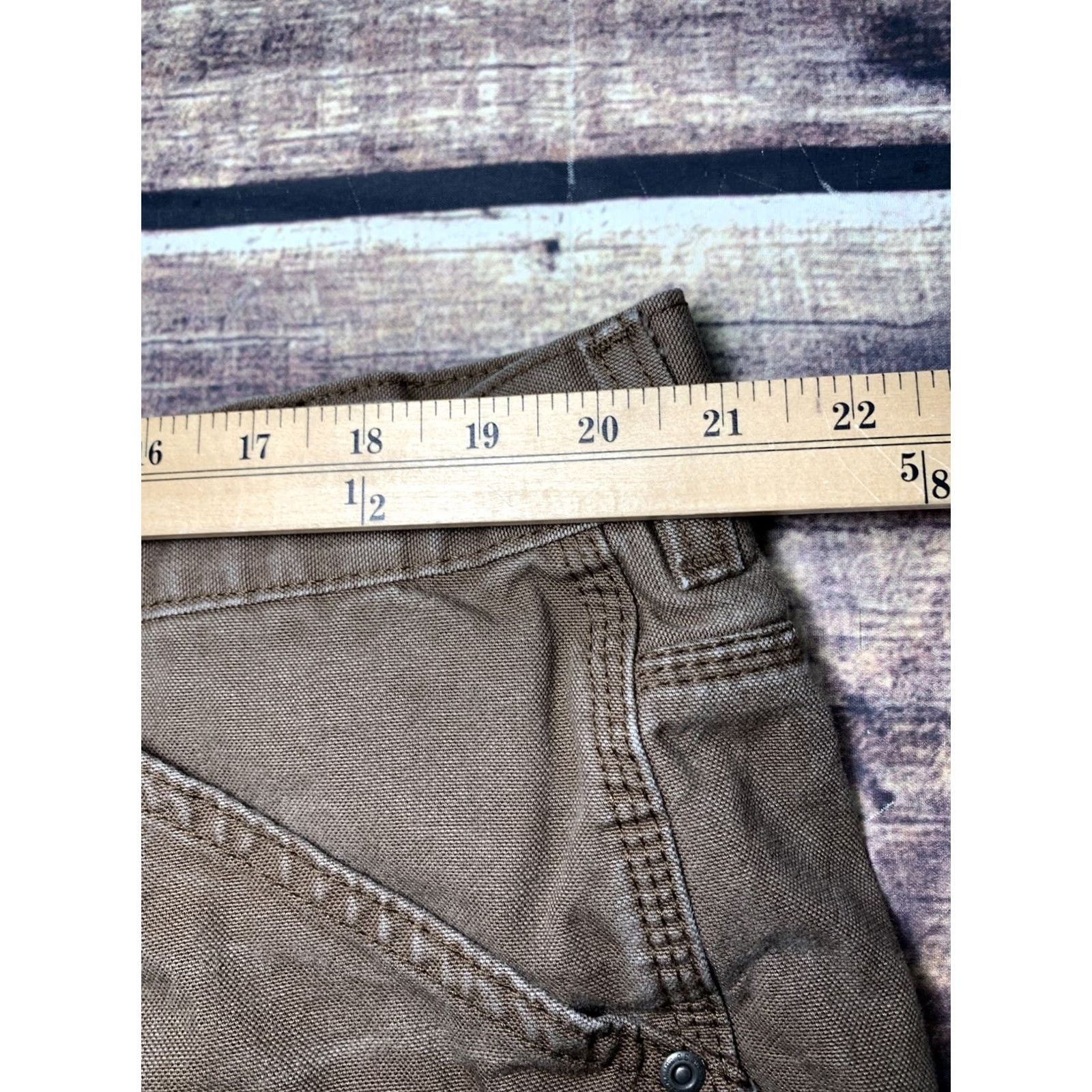 Vintage VINTAGE CE Schmidt Workwear Mens Carpenter Pants Jeans Brown 42x25 Premium Canvas Jeans Carpenter Pants Brown Mens Workwear 42x25 Canvas Brown Pants Size US 42 / EU 58 - 6 Thumbnail