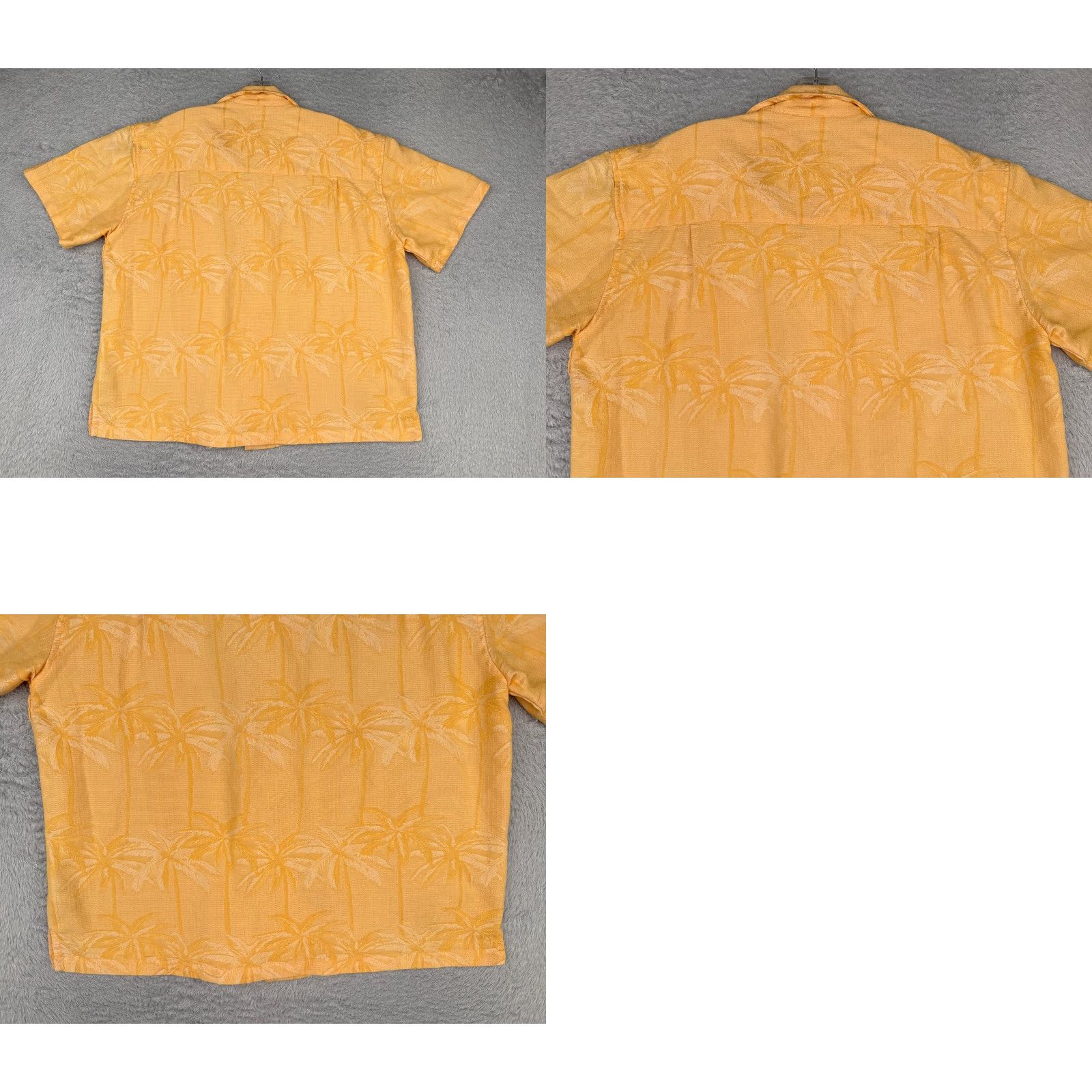 Vintage St. John's Bay Shirt Men Large Orange Palm Tree Hawaiian Rayon Blend Embroidered Button-Up Size US L / EU 52-54 / 3 - 9 Thumbnail