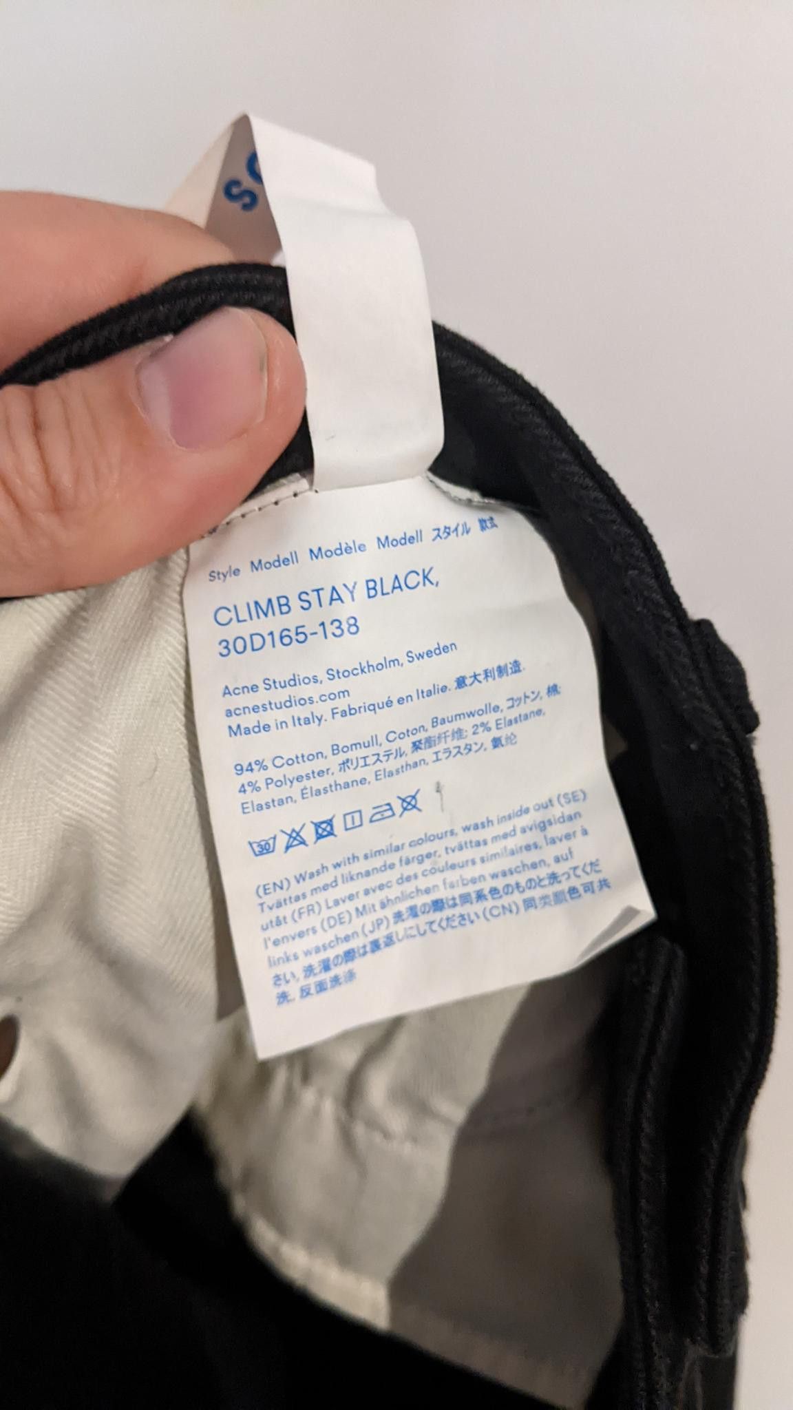 Acne Studios Blå Konst jeans Size 30" / US 8 / IT 44 - 3 Thumbnail