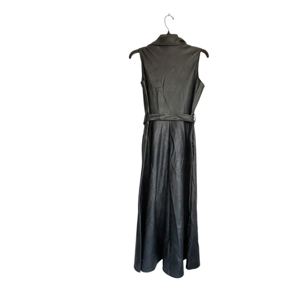 Other Venti6 Faux Leather Sleeveless Button Belted Midi Dress in B Size L / US 10 / IT 46 - 2 Thumbnail