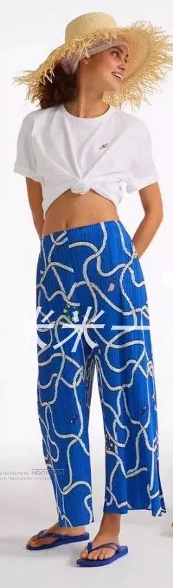 Issey Miyake Issey Miyake Blue Pants Size 26" / US 2 / IT 38 - 1 Thumbnail