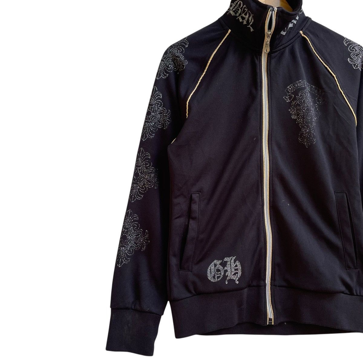 Vintage Japanese Brand Inspired Chrome Heart Zipper Up Jacket Size US M / EU 48-50 / 2 - 3 Thumbnail