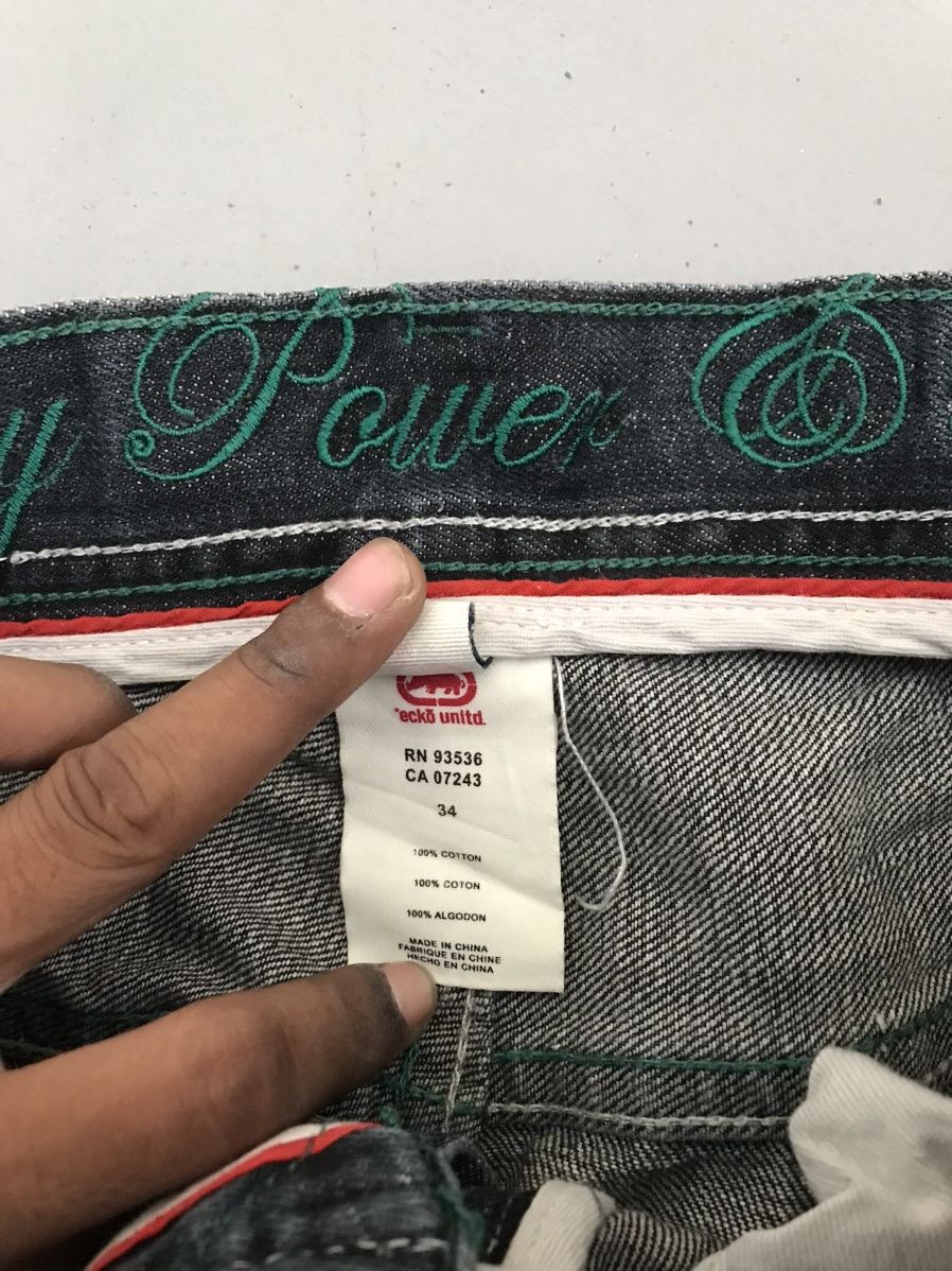 Ecko Unltd. × Vintage VTG ECKO UNLTD DOLLAR 💵 DENIM Size US 34 / EU 50 - 9 Thumbnail