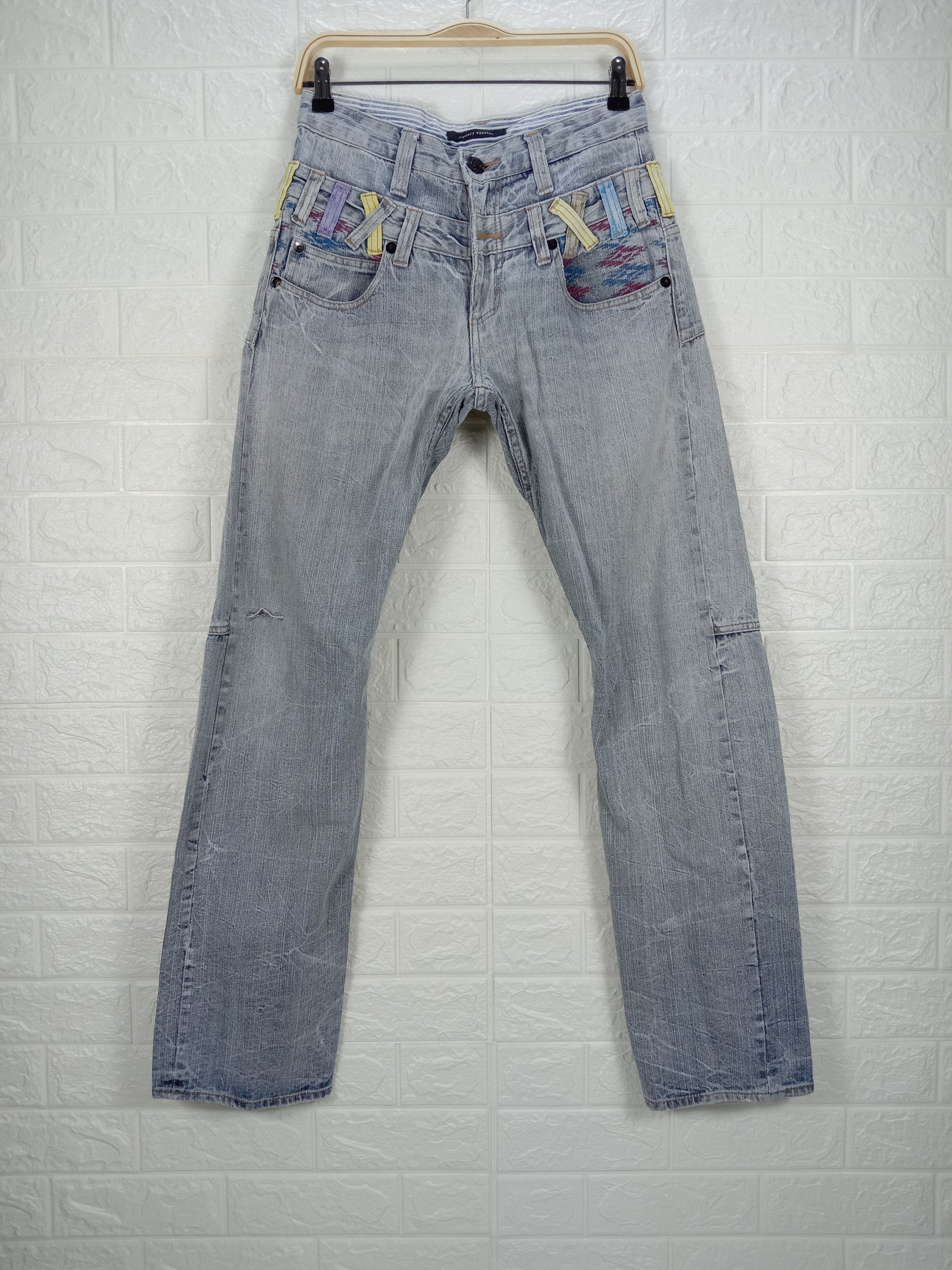 Japanese Brand Vintage Japanese Memory Special Double Waist Jeans Size US 30 / EU 46 - 2 Thumbnail