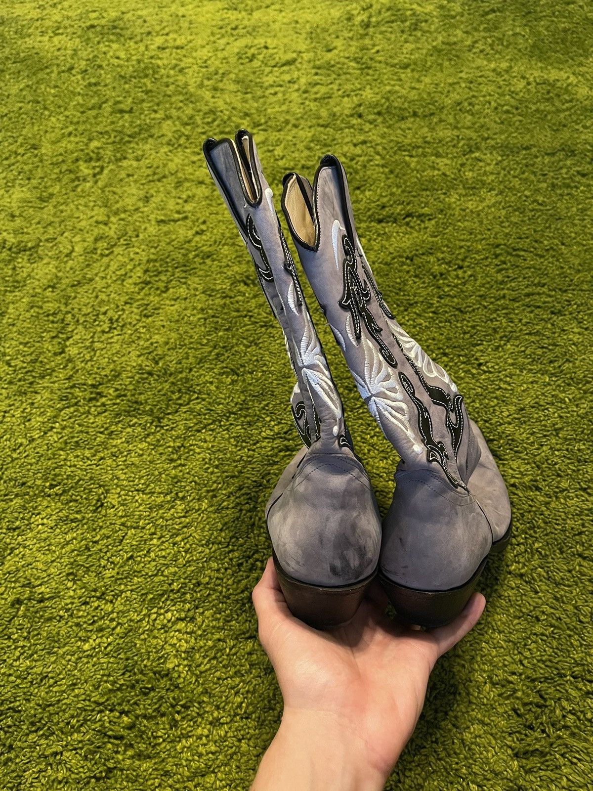 Cowboy Equipment × Designer × Genuine Leather Tony Mora western cowboy leather boots Size US 7 / EU 40 - 4 Thumbnail