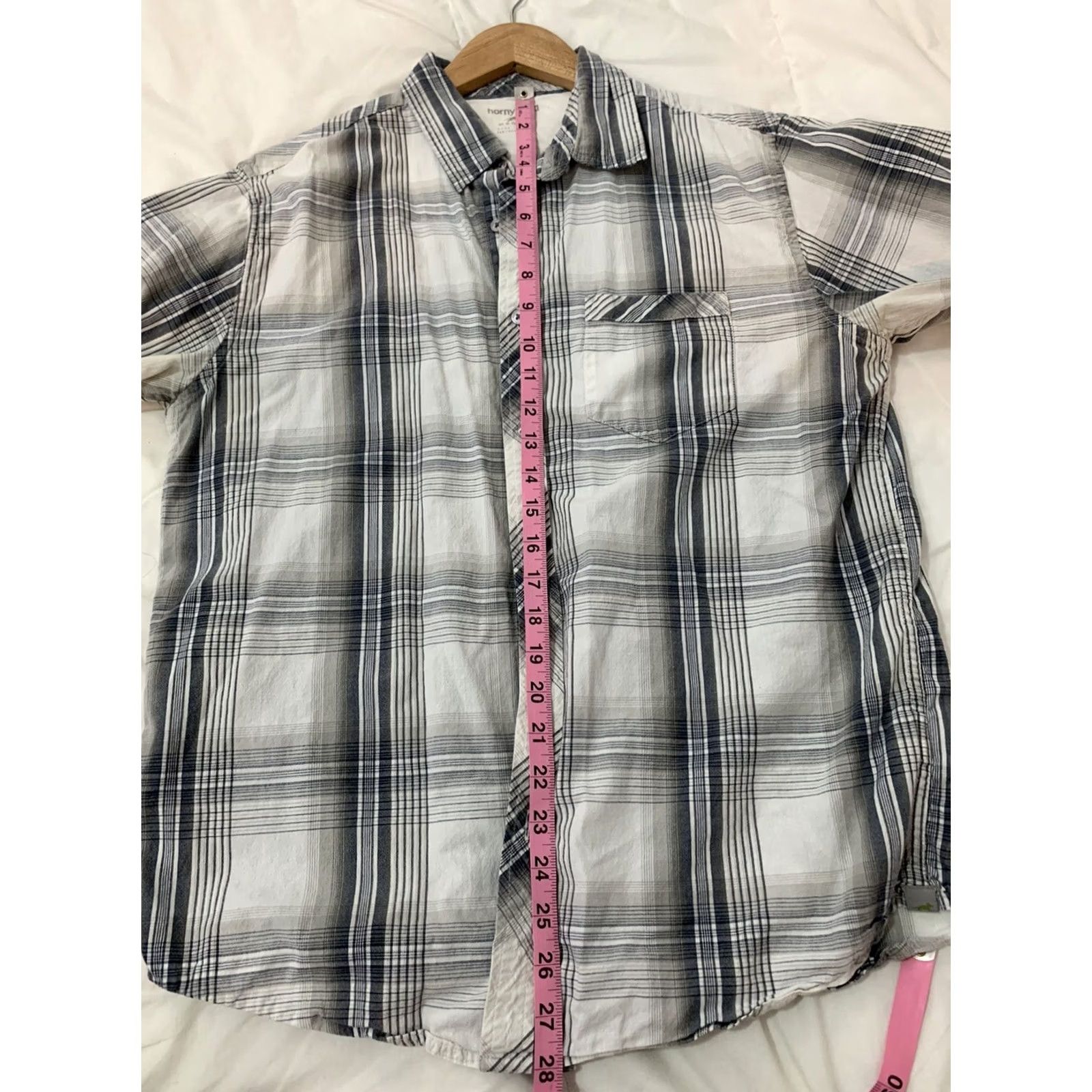 Vintage Horny Toad Plaid Short Sleeve Button Front Shirt Men M Gray Size US M / EU 48-50 / 2 - 5 Thumbnail