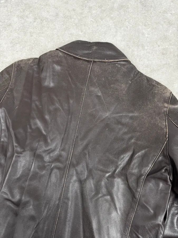 Daniele Alessandrini 2000s Daniele Alessandrini Cropped Brown Leather Jacket Size US S / EU 44-46 / 1 - 6 Thumbnail