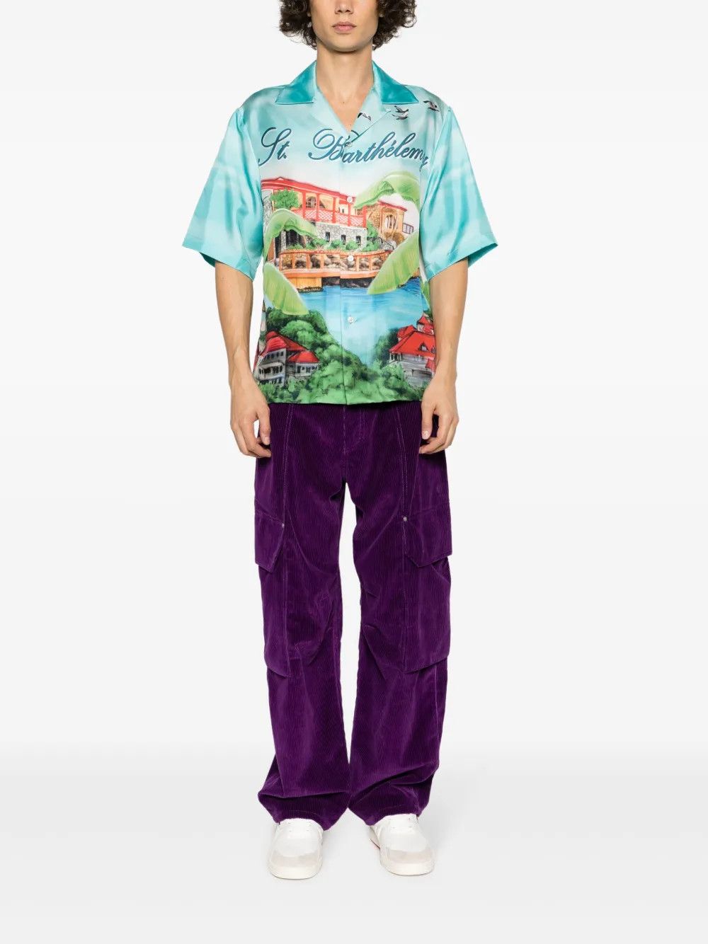 Palm Angels o1y0325 Cargo Pant in Purple Size US 30 / EU 46 - 5 Thumbnail