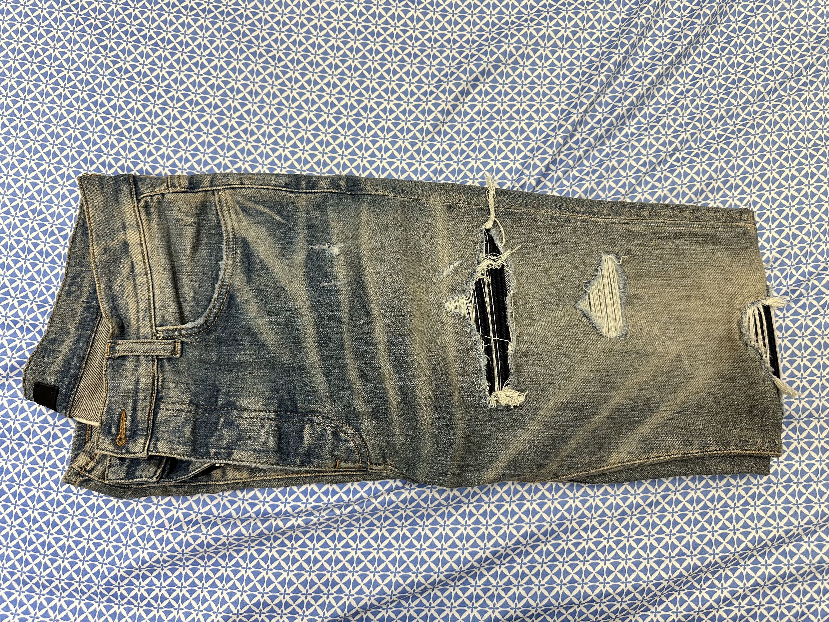Amiri DENIM APPLIQUE LOGO JEAN - CLAY INDIGO Size US 34 / EU 50 - 4 Thumbnail
