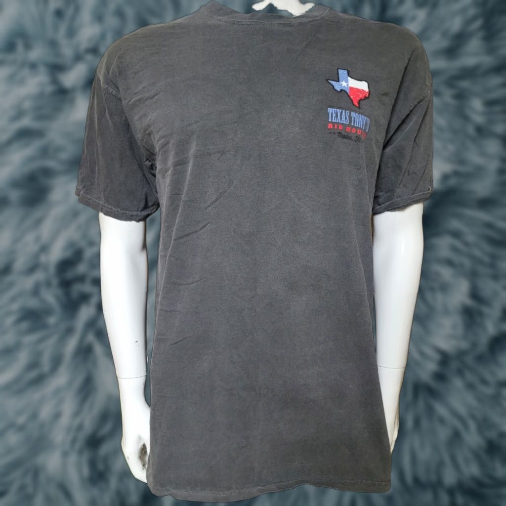 Comfort Colors Texas Tony's Rib House Naples FL T Shirt Large Gray Comfort Colors 100% Cotton Men Crew Neck Short Sleeve Restaurant Florida 90s? Size US L / EU 52-54 / 3 - 1 Thumbnail