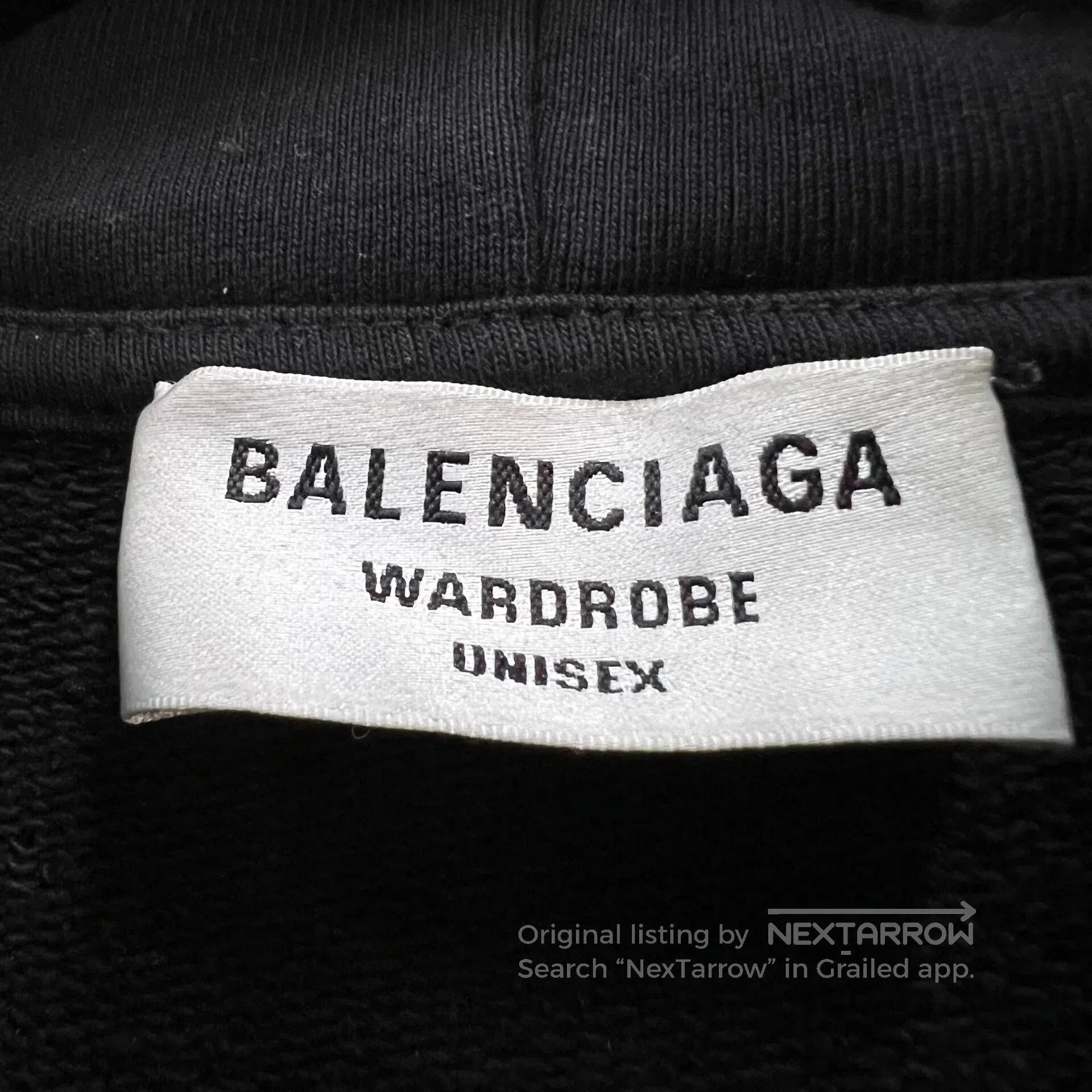 Balenciaga black logo hoodie by balenciaga. Size US M / EU 48-50 / 2 - 2 Thumbnail