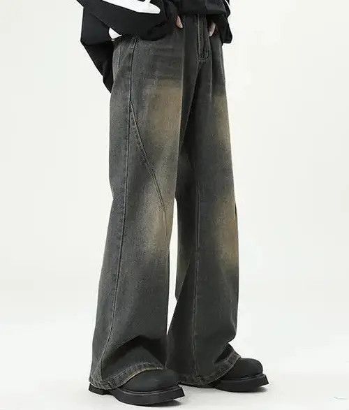 Japanese Brand Vintage Loose Straight Distressed jeans Size US 28 / EU 44 - 2 Thumbnail