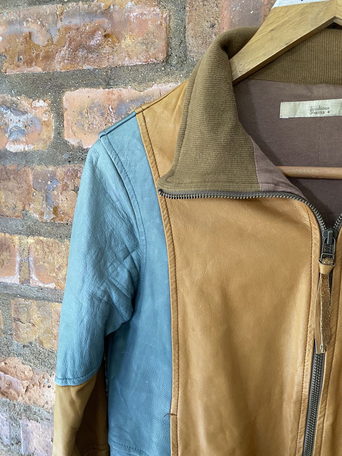 Ekam 2000s Shama x Studious Leather Paneled color block Jacket Size M / US 6-8 / IT 42-44 - 6 Thumbnail