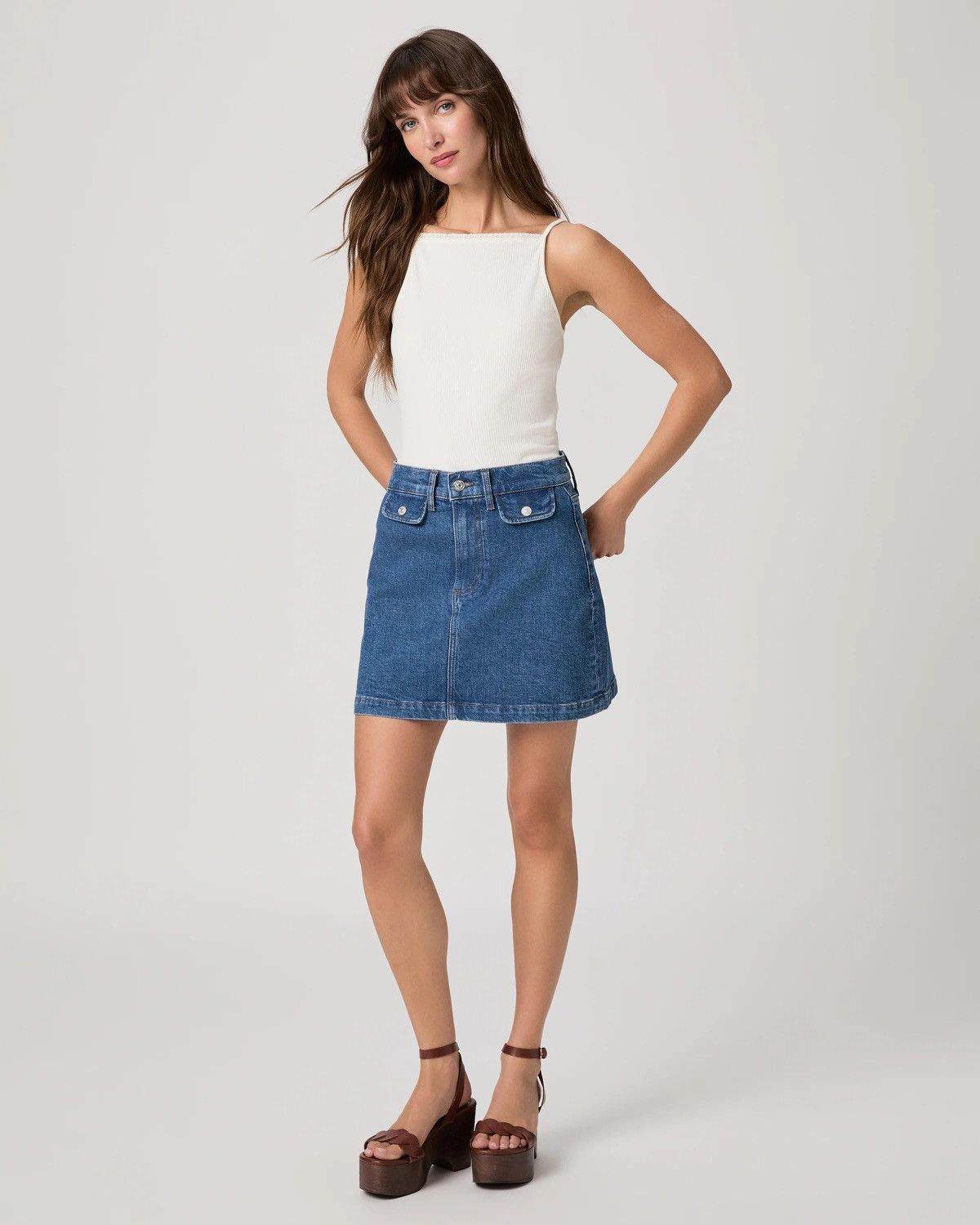 Celine Vintage Y2K Celine Denim Skirts Size 26" / US 2 / IT 38 - 2 Thumbnail