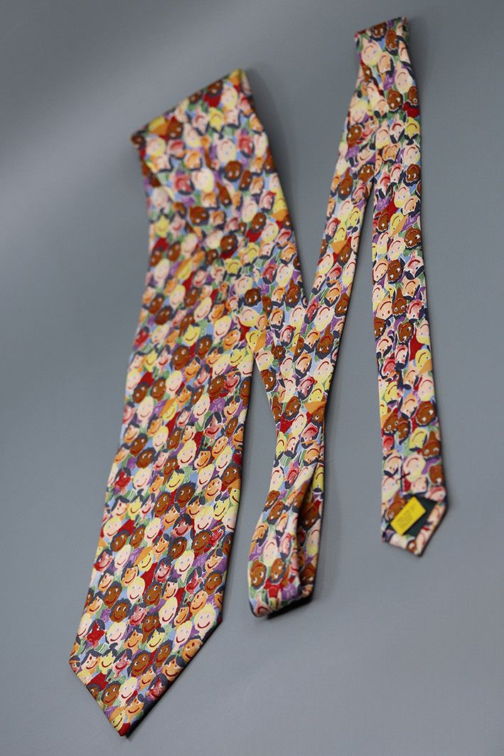 Other Save the Children Tie with Colorful Smiling Faces Print Size ONE SIZE - 7 Thumbnail