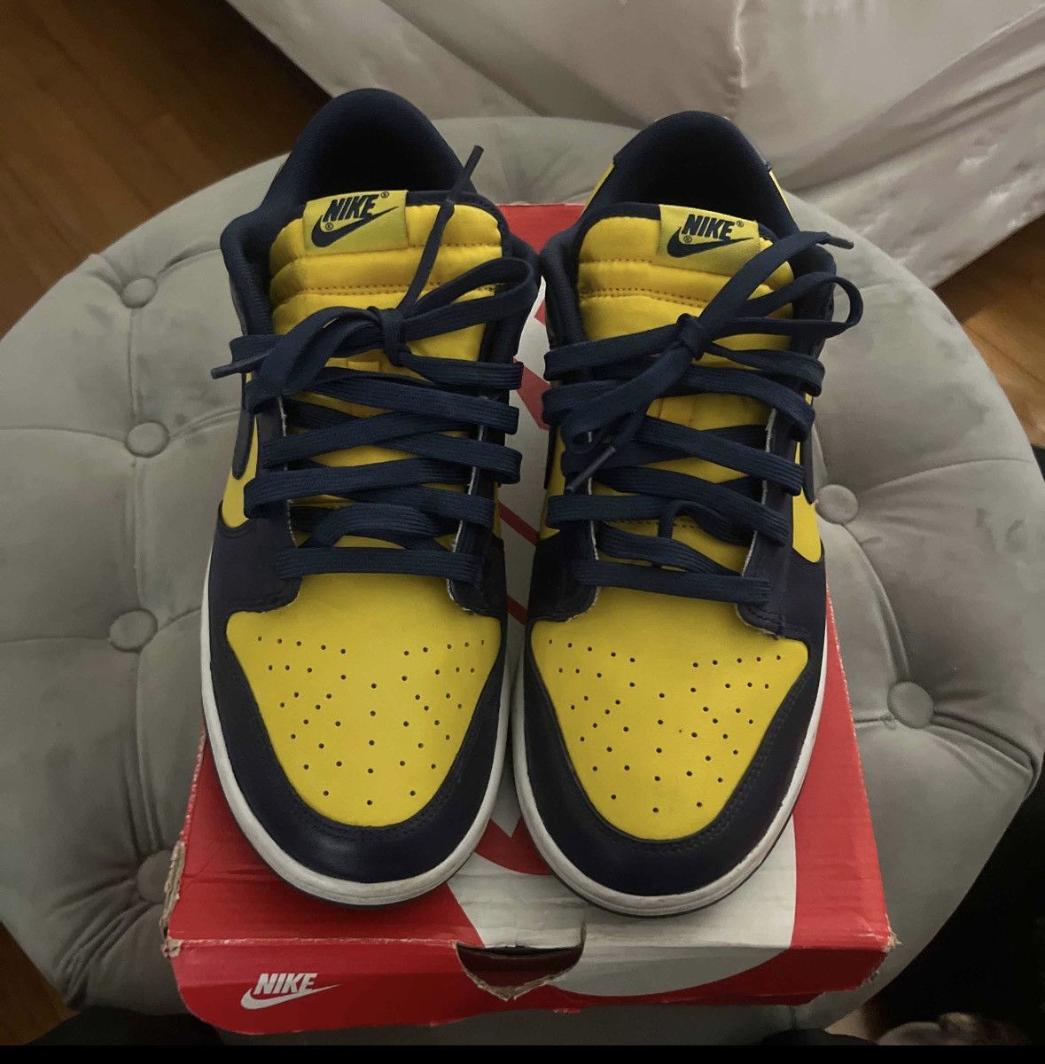 Nike NIKE DUNK LOW “MICHIGAN” 2021 Size US 11 / EU 44 - 2 Thumbnail
