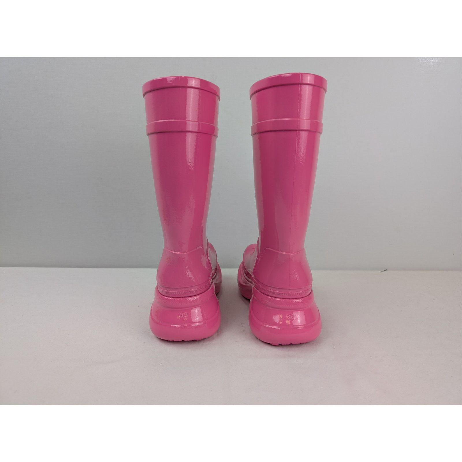 Balenciaga o1rshd1 Patent Eva Crocs Boots in Pink 36 Size US 6 / IT 36 - 9 Thumbnail