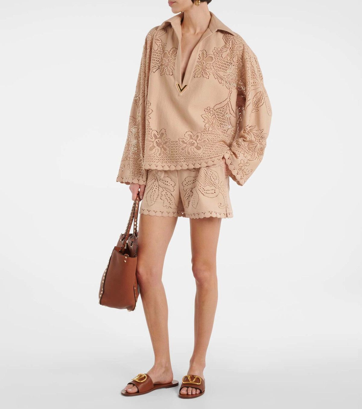 Valentino o1y0326 Short in Sand Size 28" / US 6 / IT 42 - 4 Thumbnail