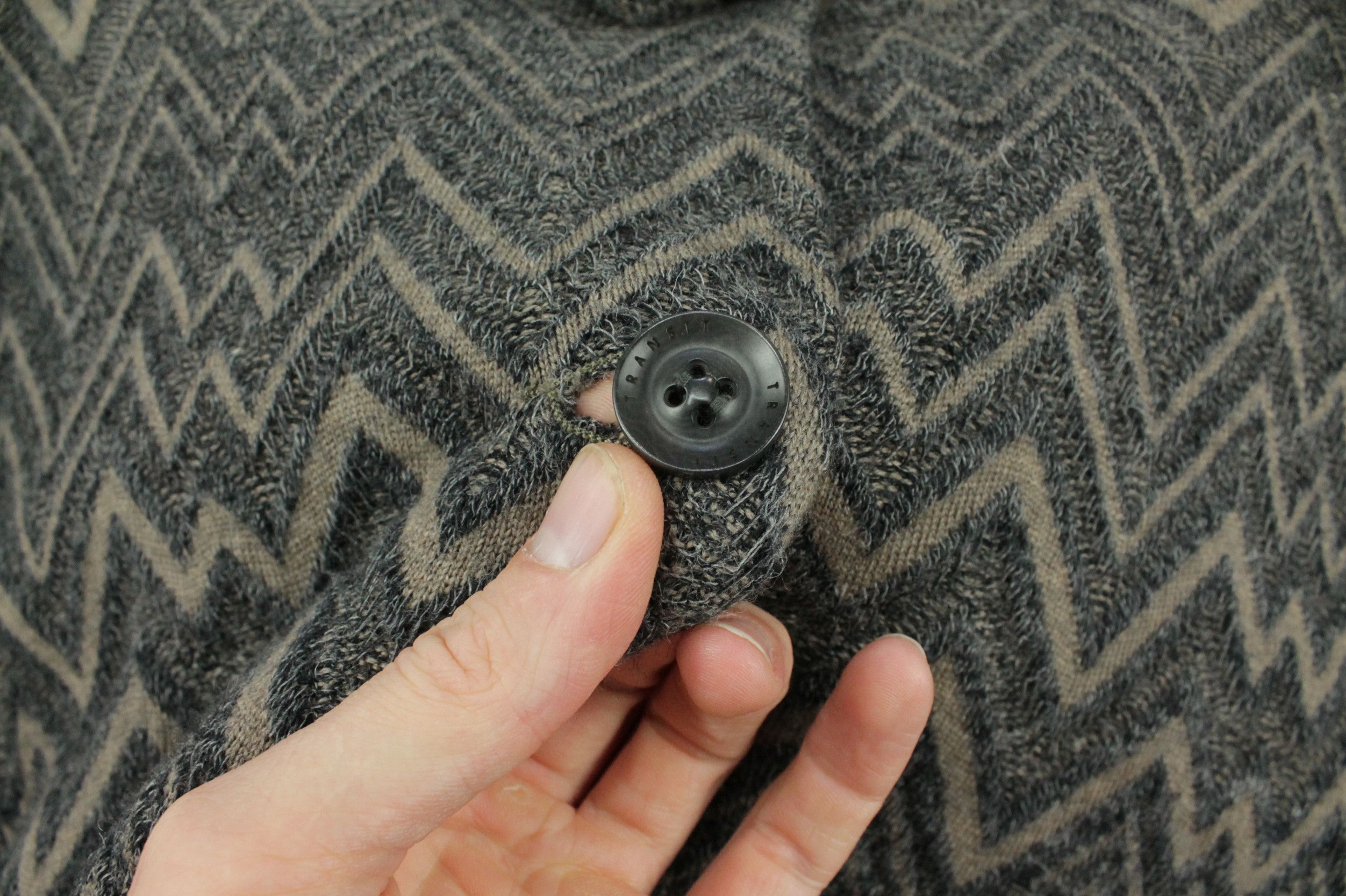 Transit Transit Par-Such Knitted Wool Blend Stand Collar Coat Size M / US 6-8 / IT 42-44 - 8 Thumbnail