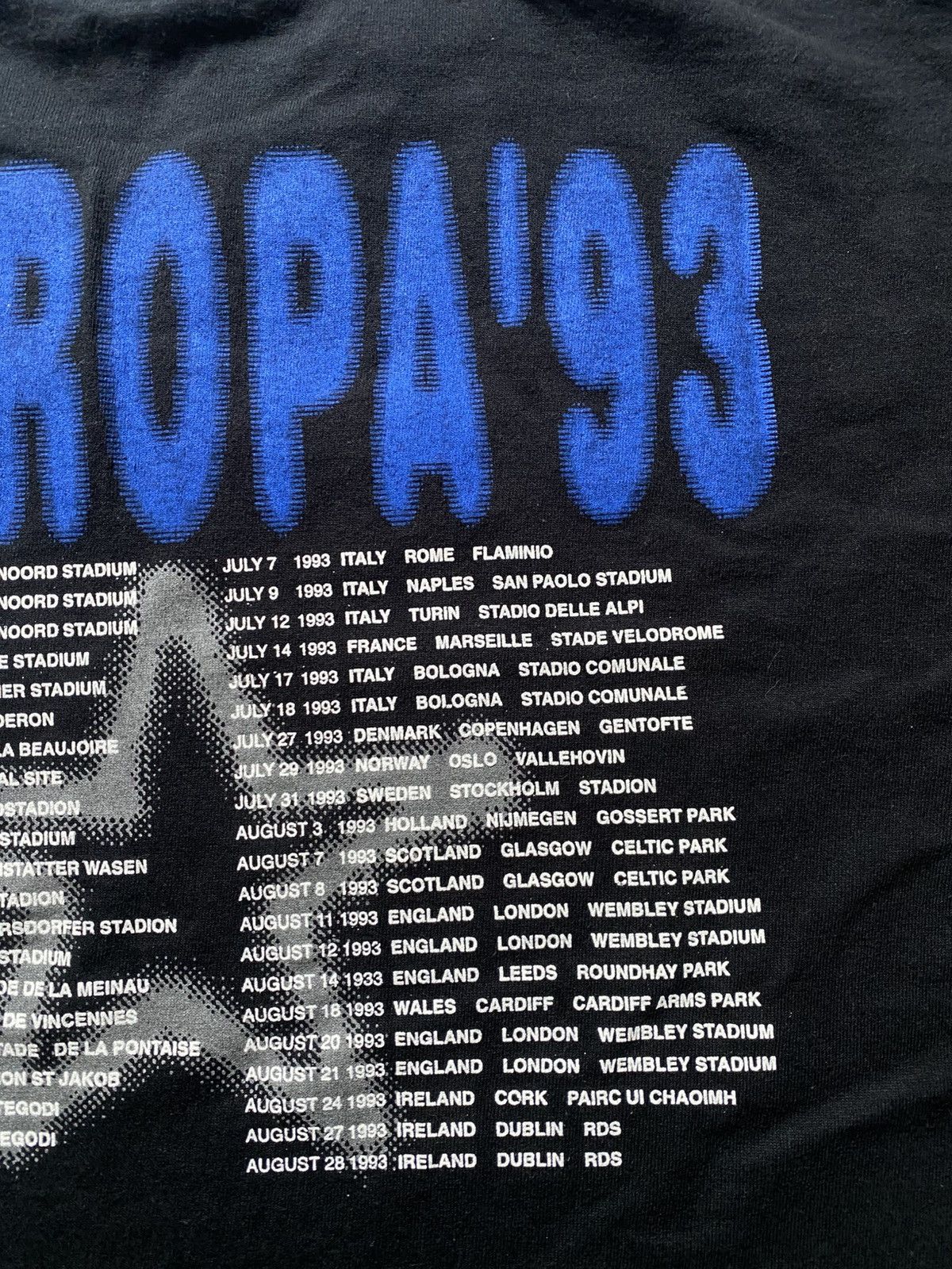 Band Tees × Vintage Vintage 1993 U2 ZooRopa European Tour 90s T-Shirt VNG L Size US L / EU 52-54 / 3 - 14 Thumbnail