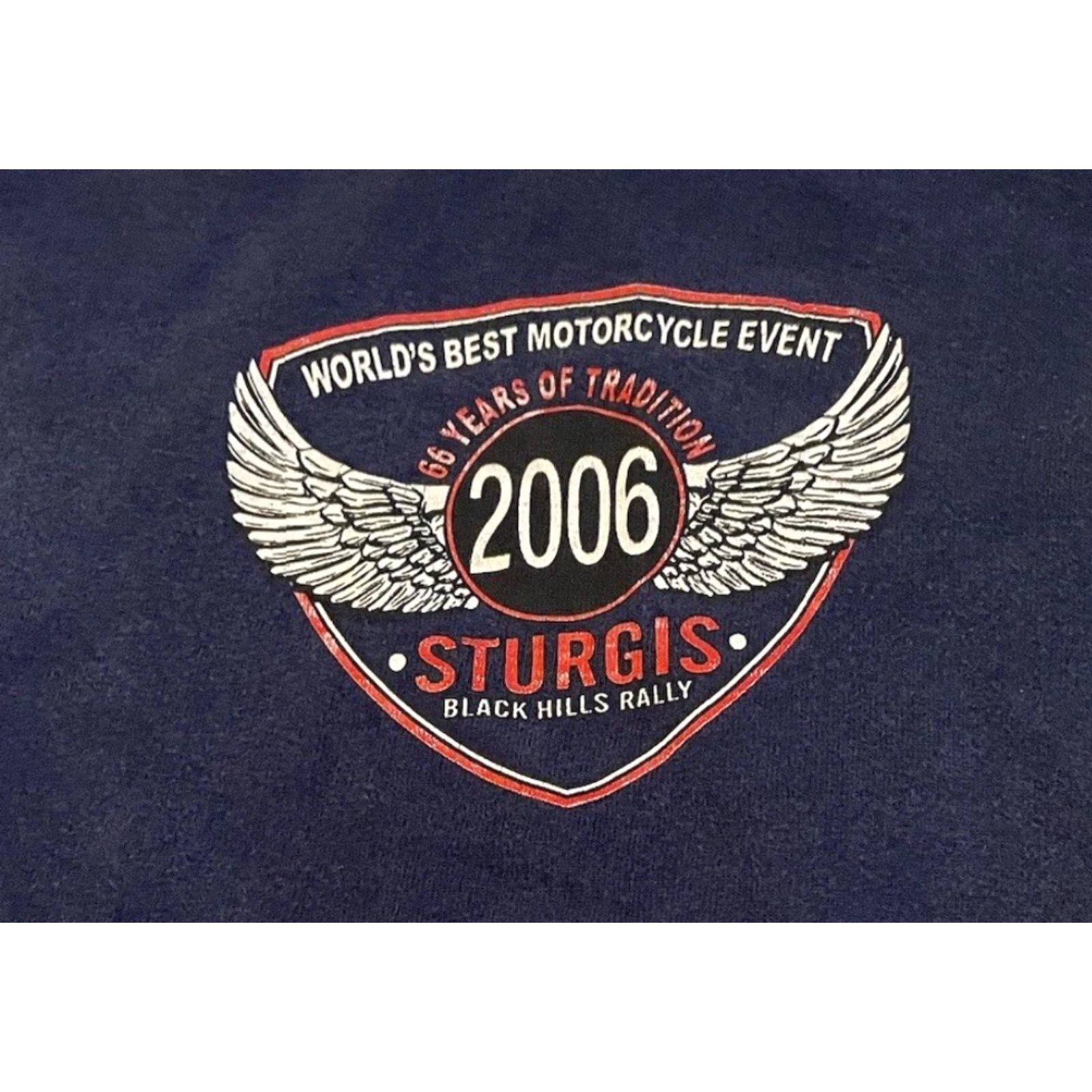 Harley Davidson VINTAGE Sturgis Faded Distress Shirt 3XL Harley-Davidson Biker Motorcycle Grunge 90s T-Shirt Mens Blue Harley Davidson Graphic Tee Size US XXL / EU 58 / 5 - 4 Thumbnail