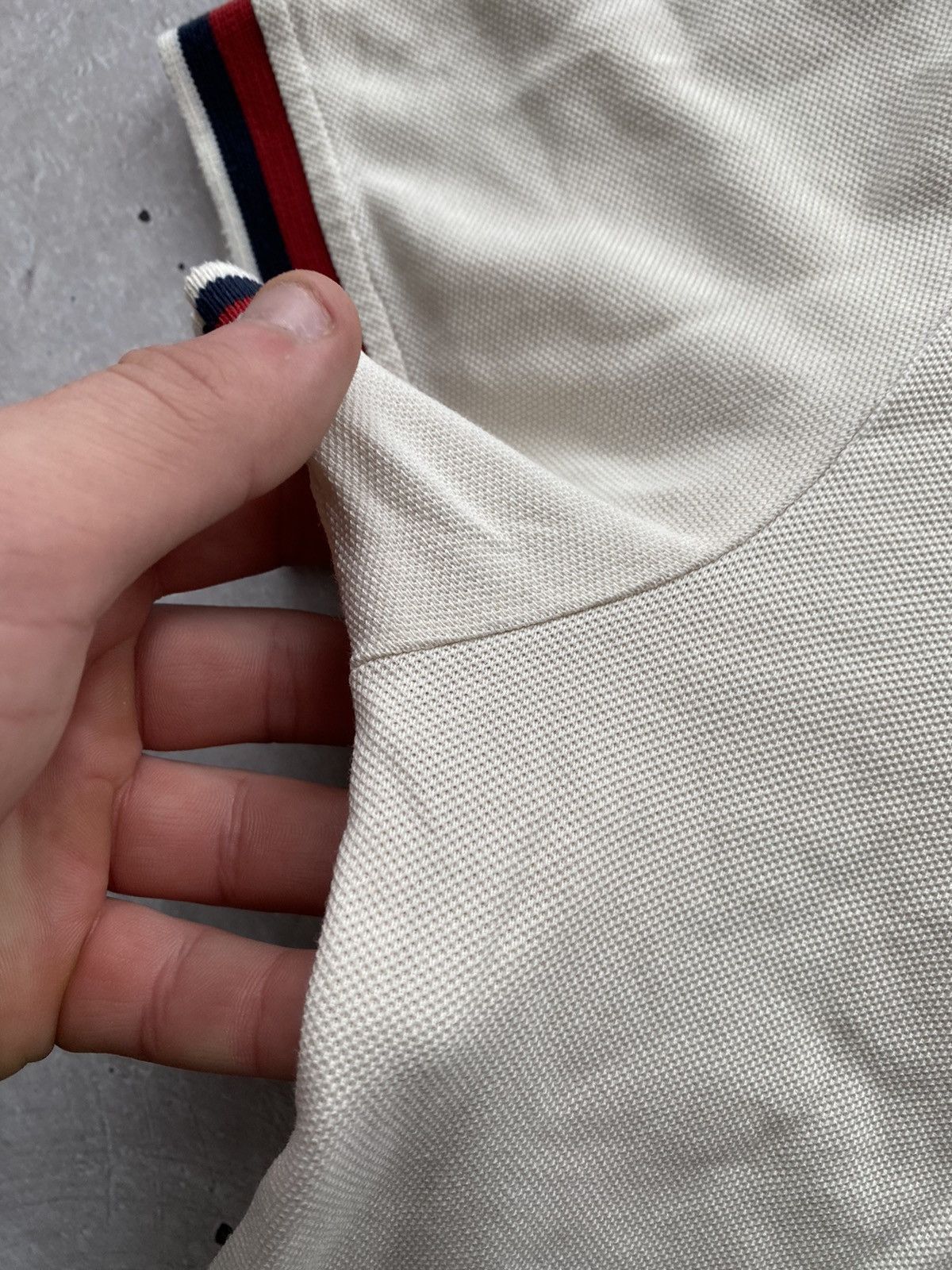 Designer Moncler Grenoble Maglia Polo Navy Beige Short Sleeve Polo Size US M / EU 48-50 / 2 - 7 Thumbnail