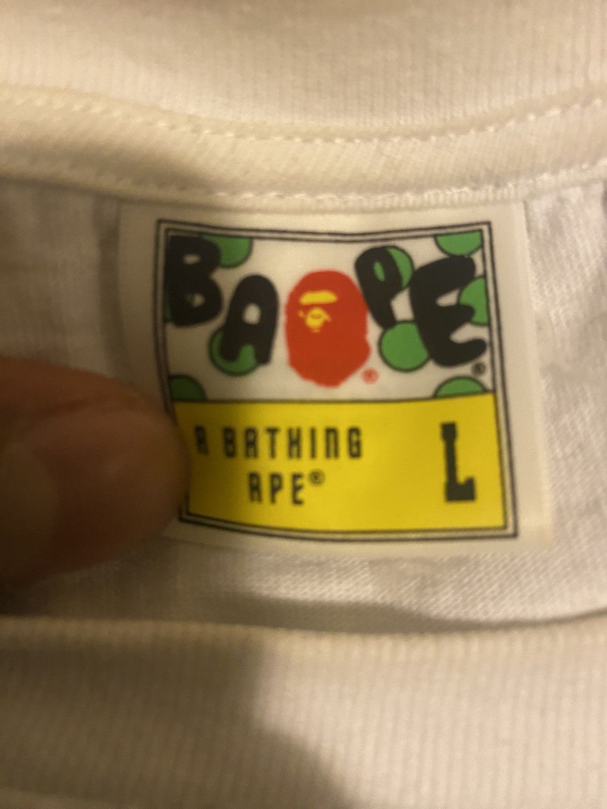 Bape Space Camo Ape Head tee Size US L / EU 52-54 / 3 - 4 Thumbnail