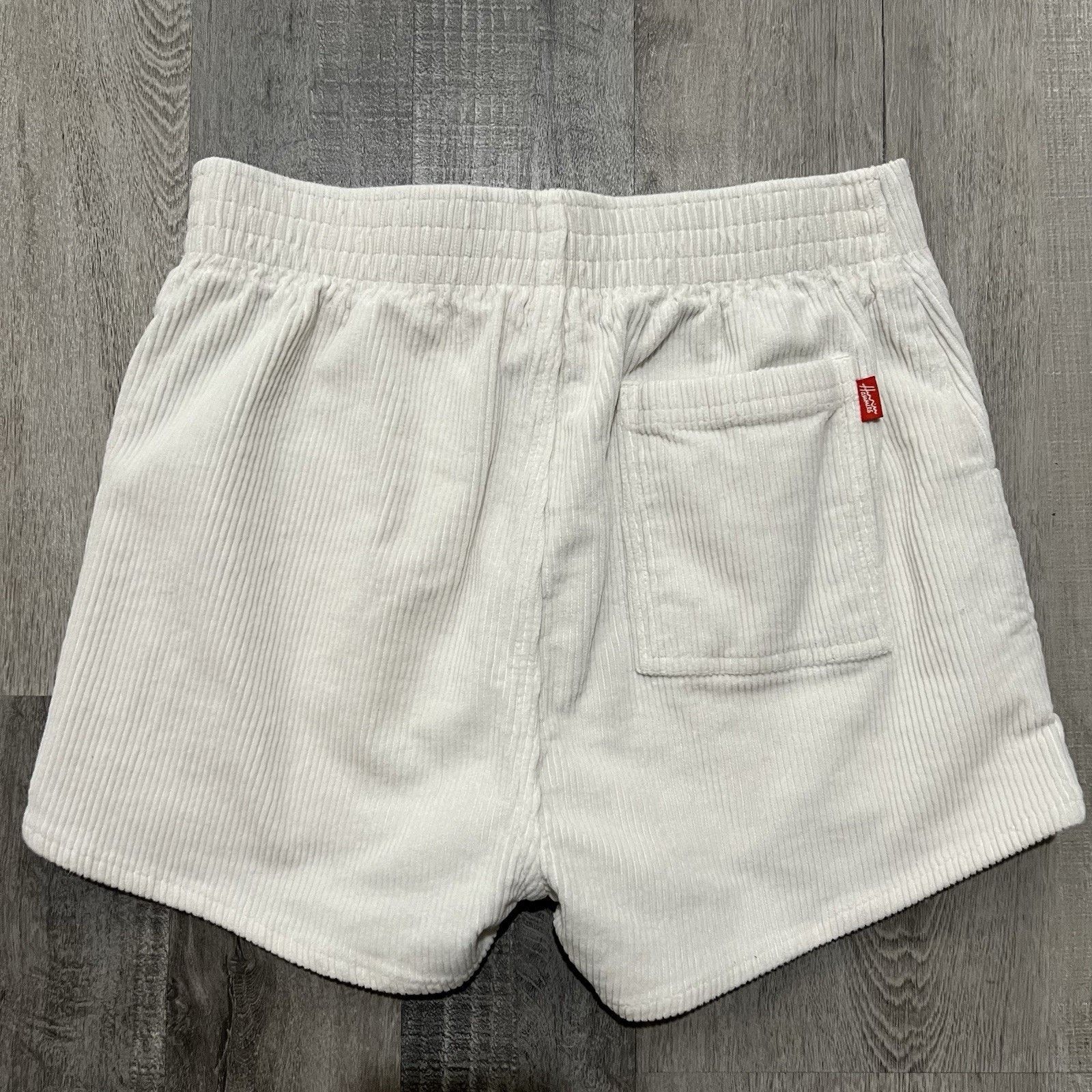 Vintage Hammies 70s Retro Corduroy Shorts White Surf Beach Skate 28 Size US 28 / EU 44 - 2 Thumbnail