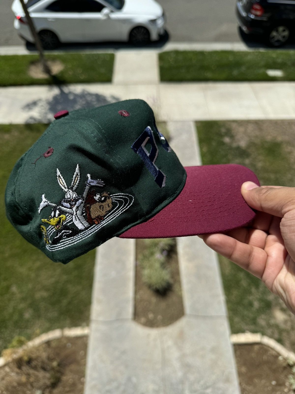 NCAA 1993 Penn State x Loony Tunes SnapBack Hat. Size ONE SIZE - 4 Thumbnail