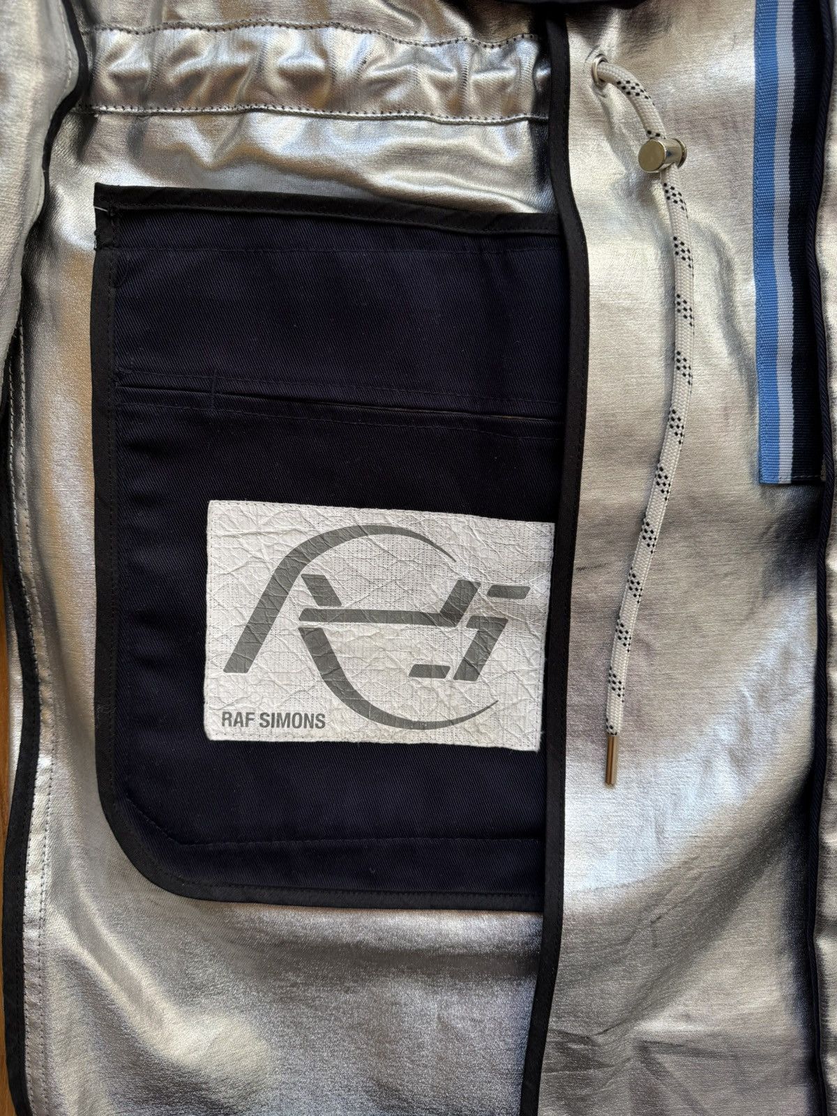 Raf Simons F/W16 Astronaut Silver Reversible Peacoat Jacket Size US M / EU 48-50 / 2 - 8 Thumbnail