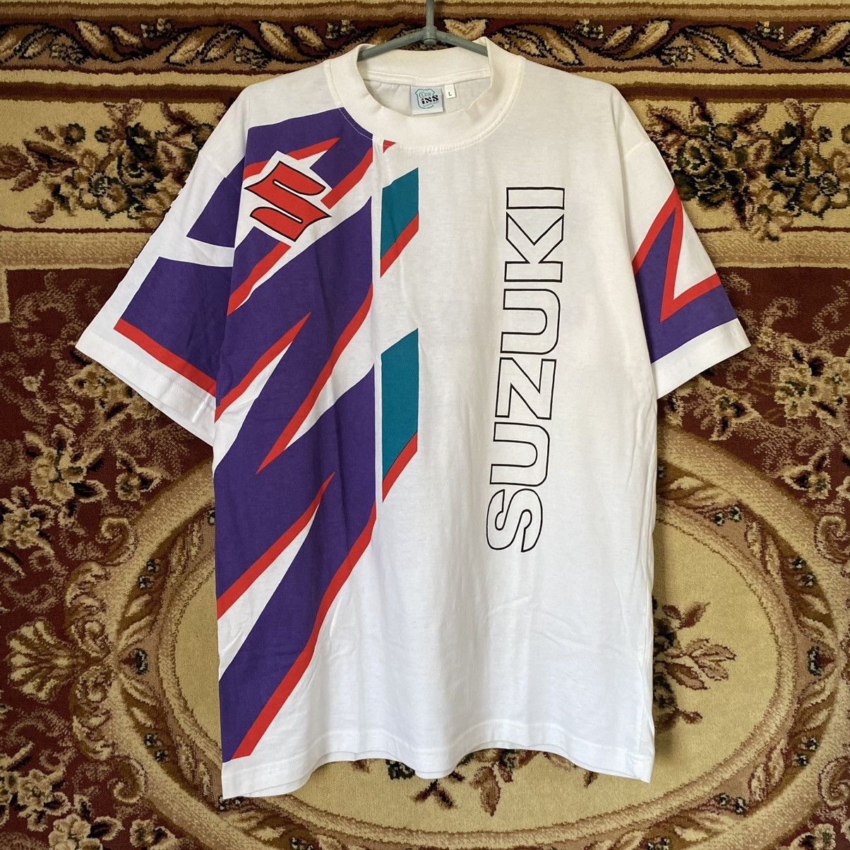 Vintage Vintage Suzuki Racing Tee Shirt Size US L / EU 52-54 / 3 - 1 Thumbnail