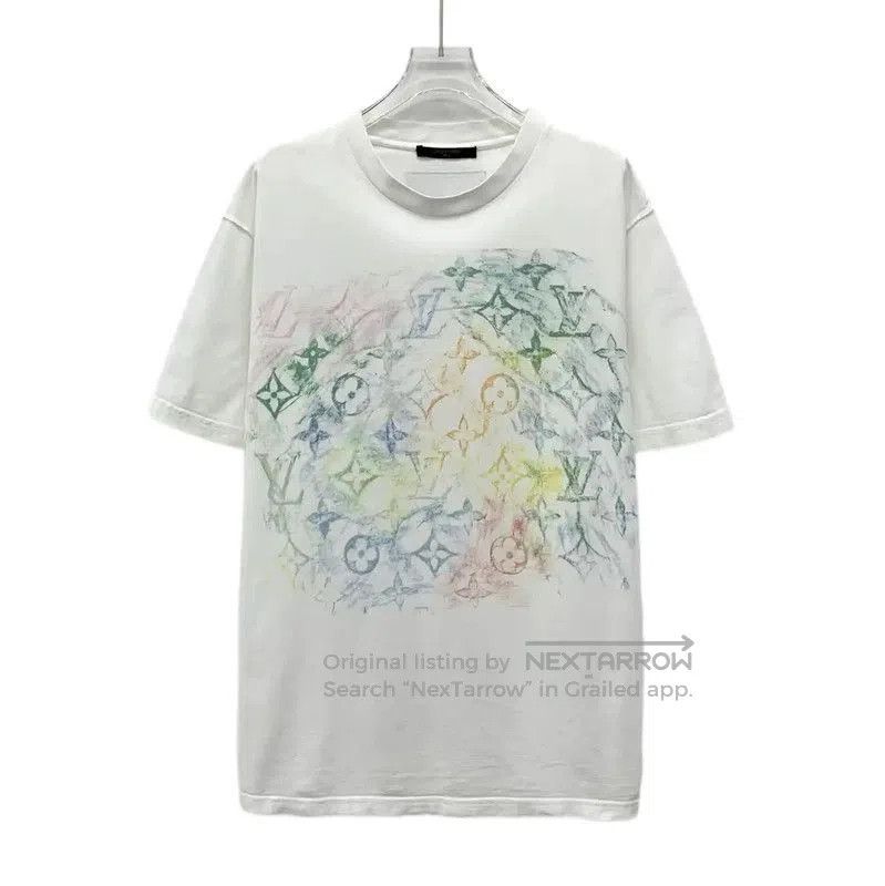 Louis Vuitton Louis Vuitton Women's White Cotton T. Size L / US 10 / IT 46 - 1 Thumbnail