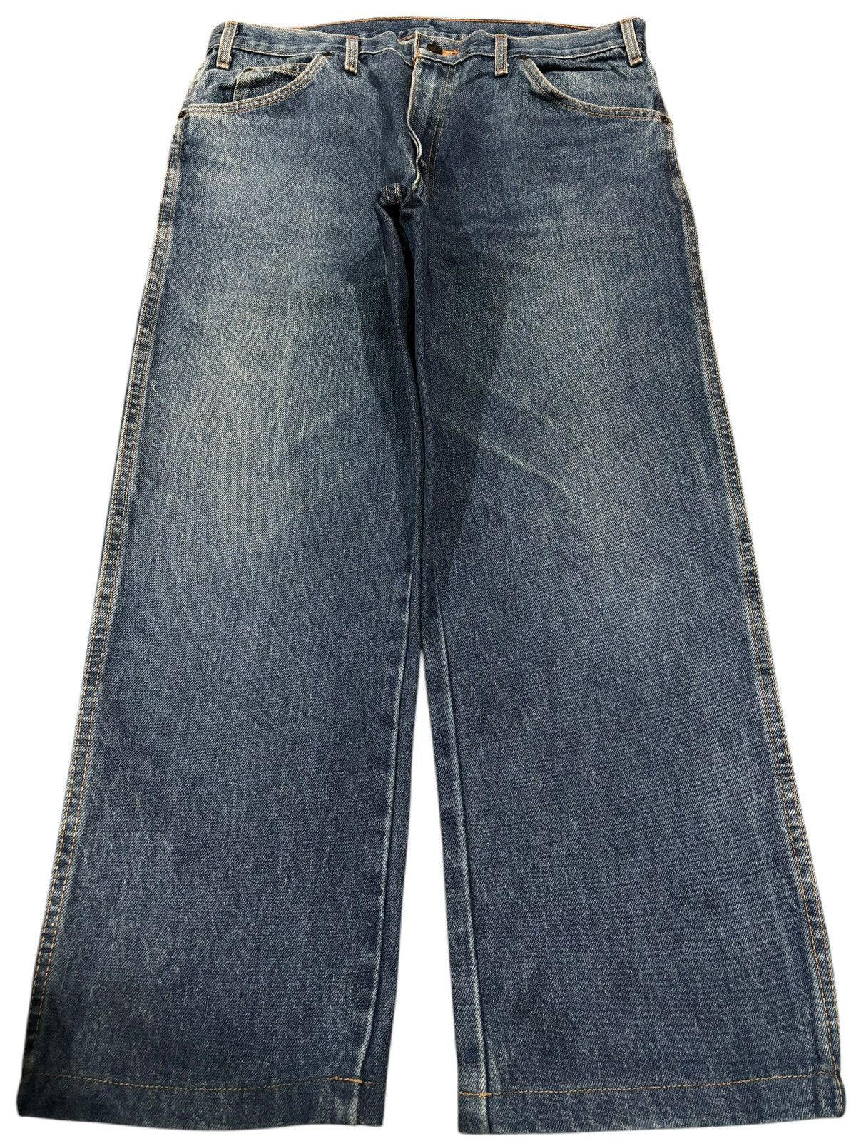 Dickies Y2k Vtg Dickies Work Baggy Wide Leg Faded Workwear Jeans Size US 36 / EU 52 - 1 Thumbnail