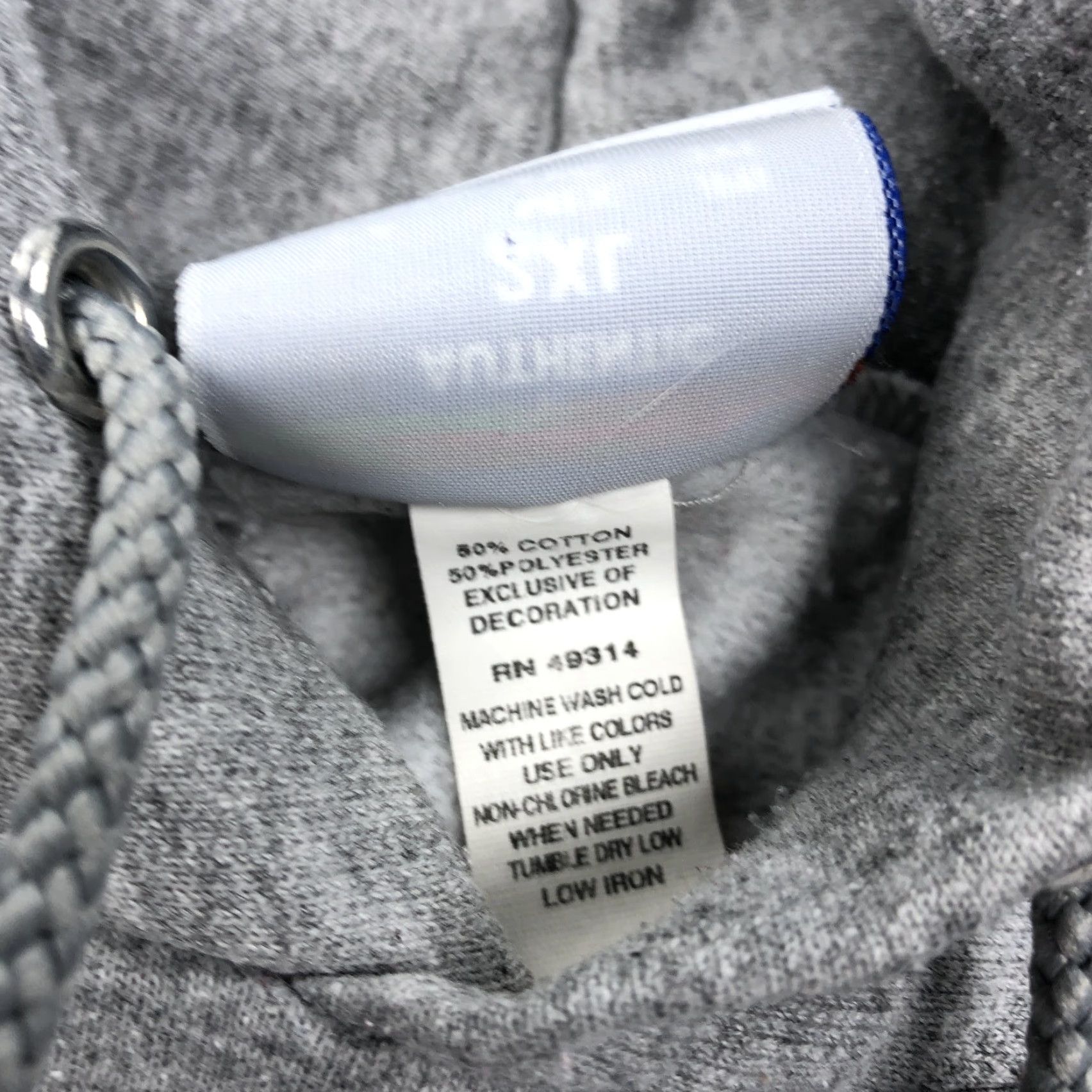 Champion Champion Eco Men's 2XL Pullover Hoodie Sweatshirt Gray Cotton Blend Fleece Graphic Print Logo Pockets Hooded Size US XXL / EU 58 / 5 - 4 Thumbnail