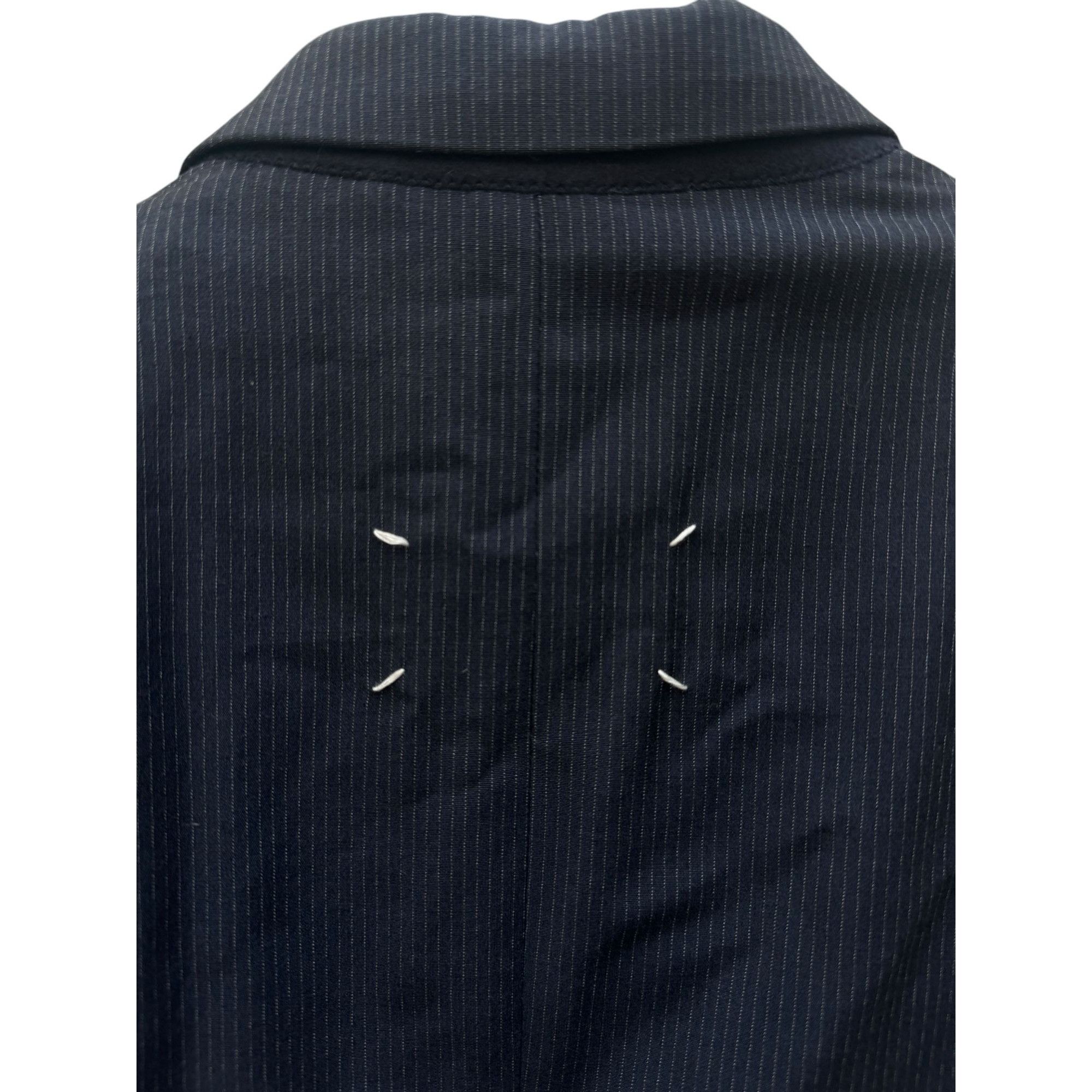 Maison Margiela SS 2008 Navy Wool Striped Blazer Jacket Size M / US 6-8 / IT 42-44 - 6 Thumbnail