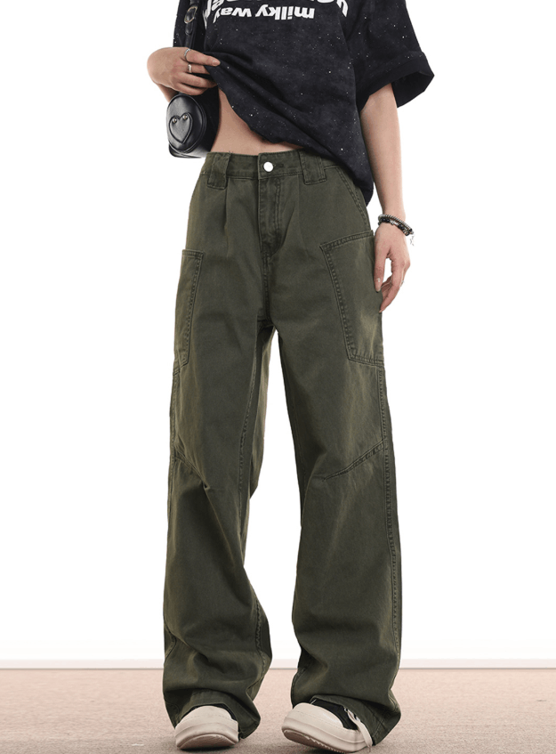Vintage American retro high street cleanfit cargo jeans Size US 32 / EU 48 - 2 Thumbnail