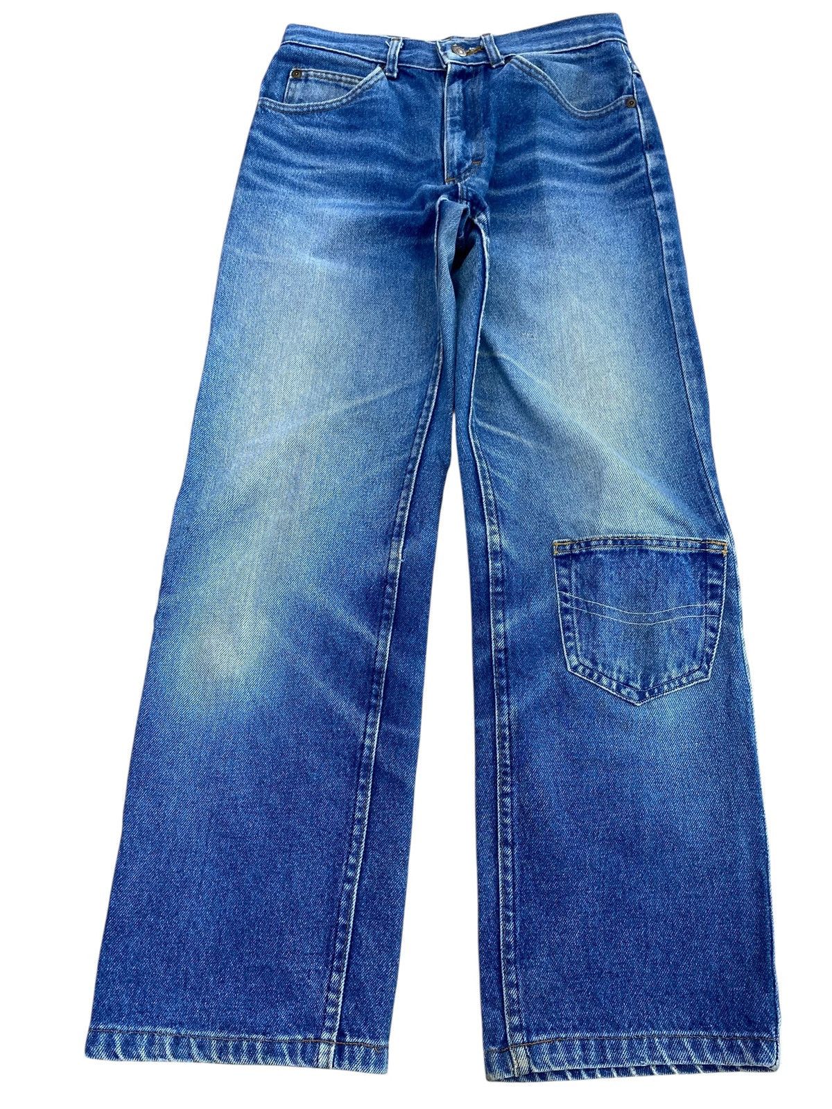 Lee Vintage Lee Brand Blues Wash Patchwork Loose Jeans Size US 28 / EU 44 - 1 Thumbnail