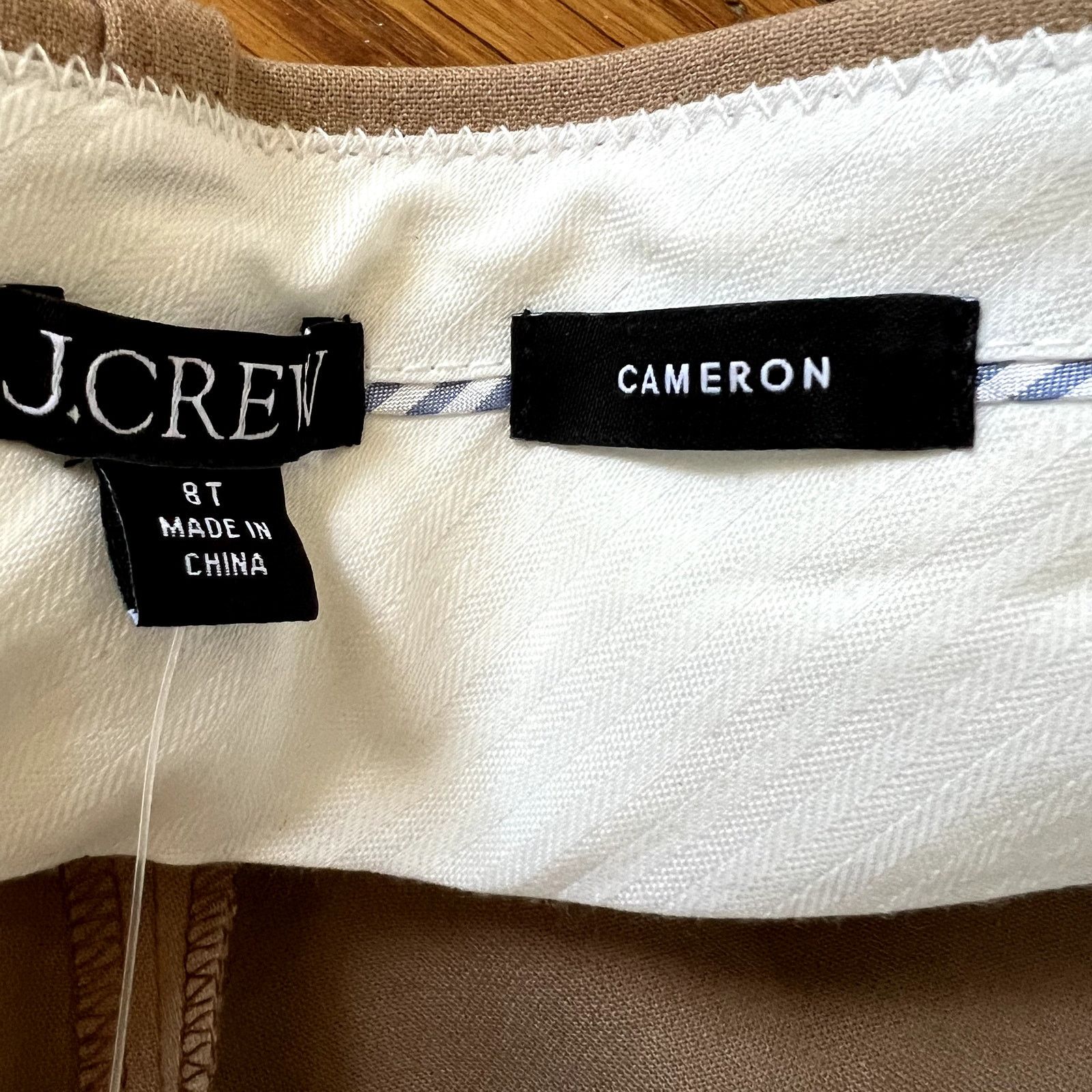 J.Crew J.Crew Cameron slim cropped pants size 8 tall beige Size 30" / US 8 / IT 44 - 5 Thumbnail