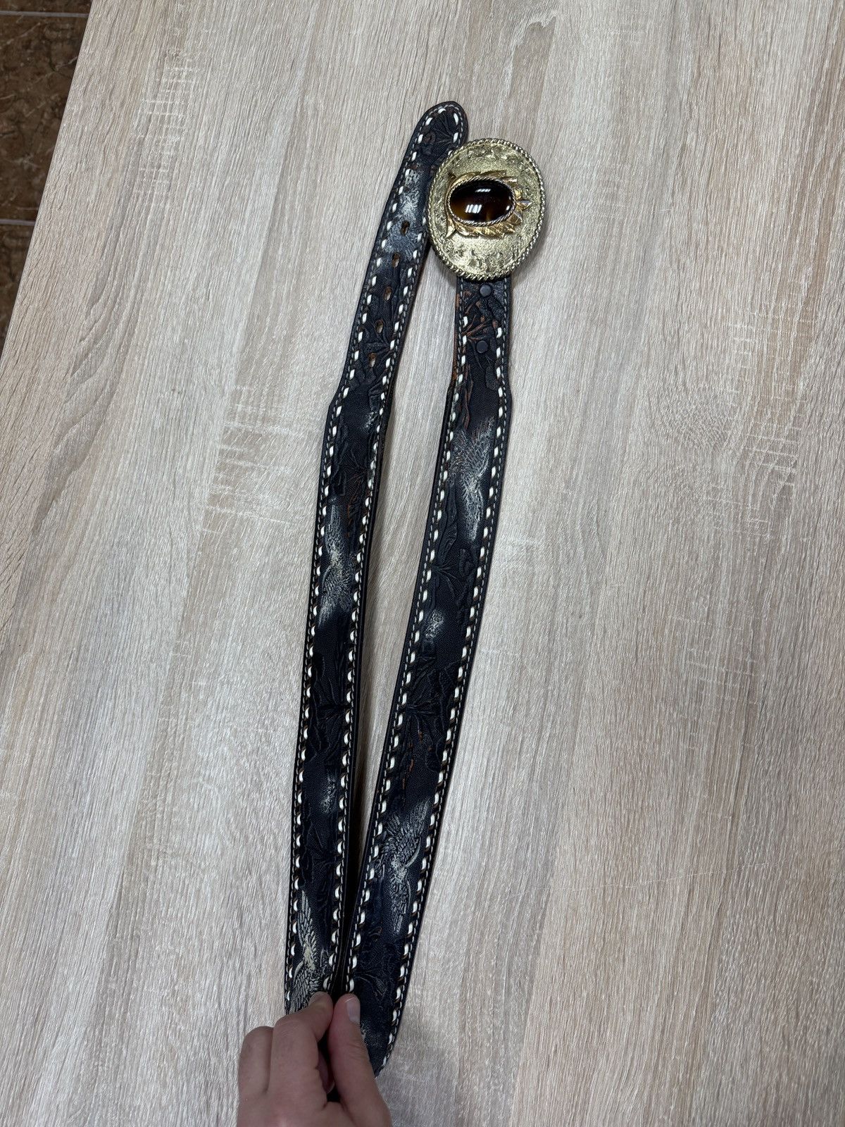 Cowboy Equipment 🇺🇸 Vintage 1978 Cowboy Raintree Belt Western BB Simon Style Size ONE SIZE - 3 Thumbnail