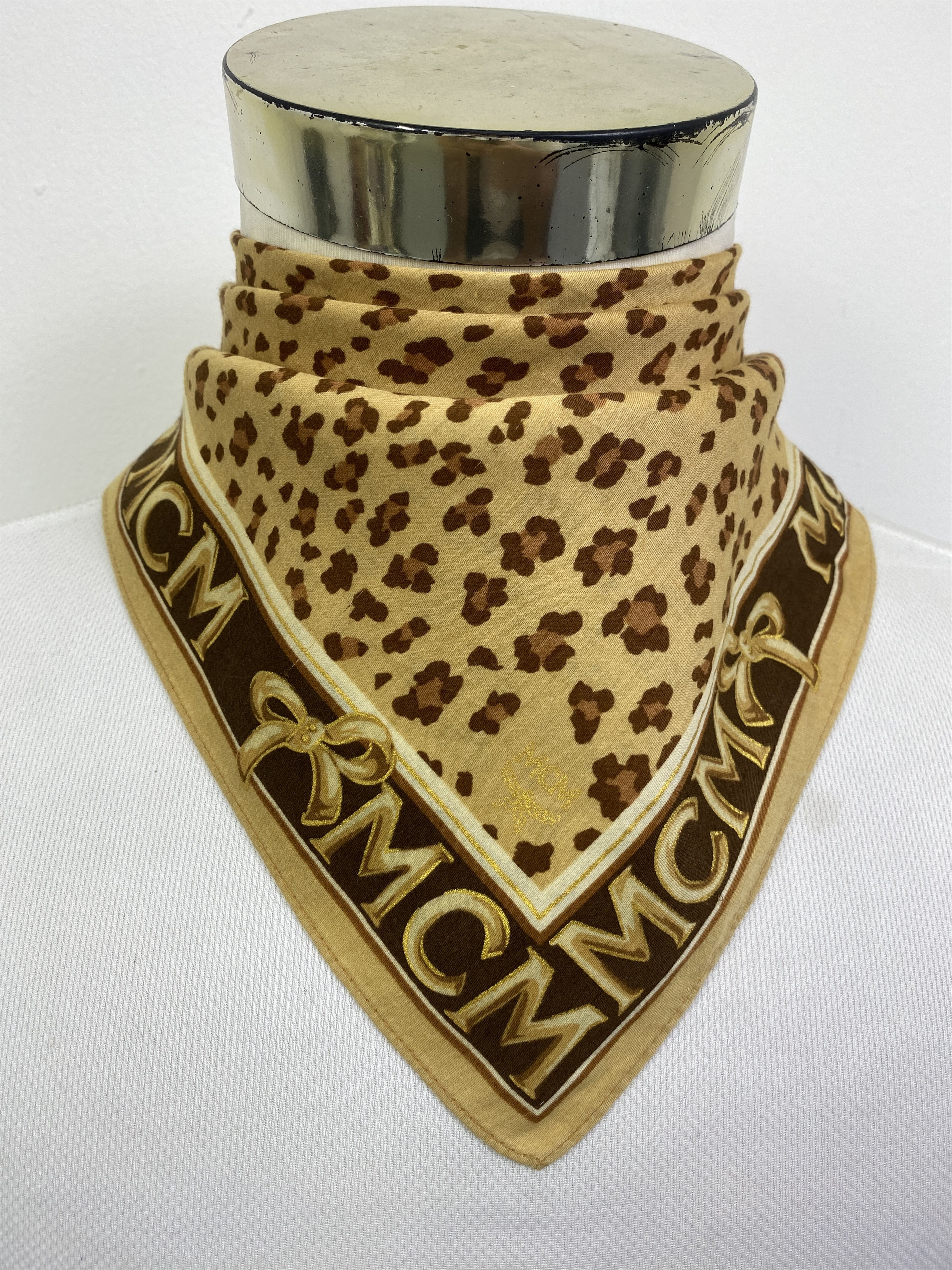 MCM Vintage MCM Leopard Print Handkerchief KT0053 Size ONE SIZE - 2 Thumbnail