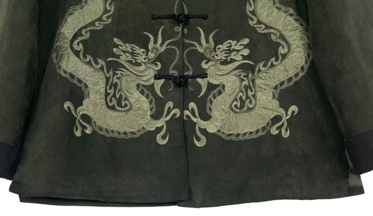 Vintage Japanese Dragon Traditional Yakuza Suede Jacket