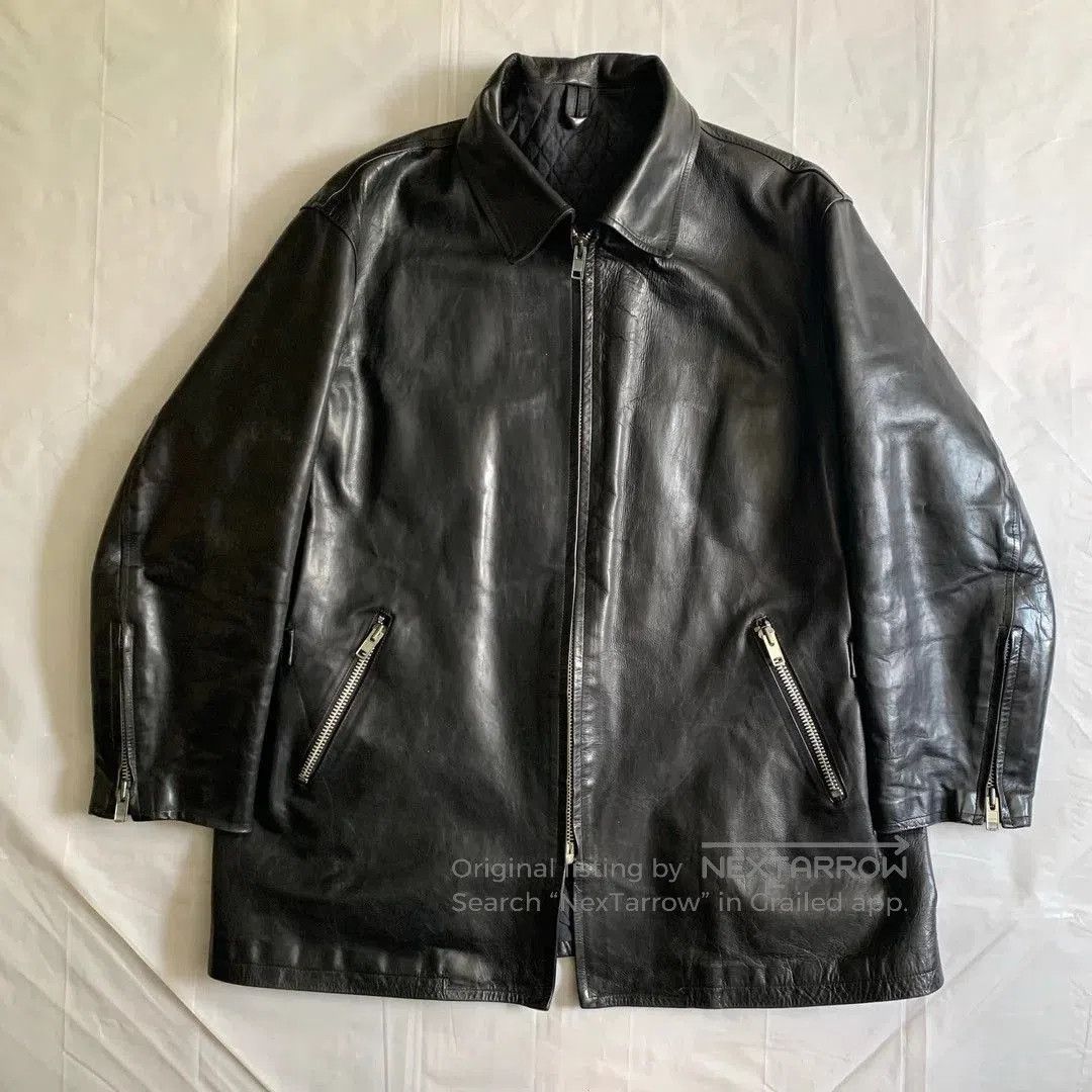 Yohji Yamamoto Yohji Yamamoto 1995AW Leather Jacket. Size US M / EU 48-50 / 2 - 1 Thumbnail