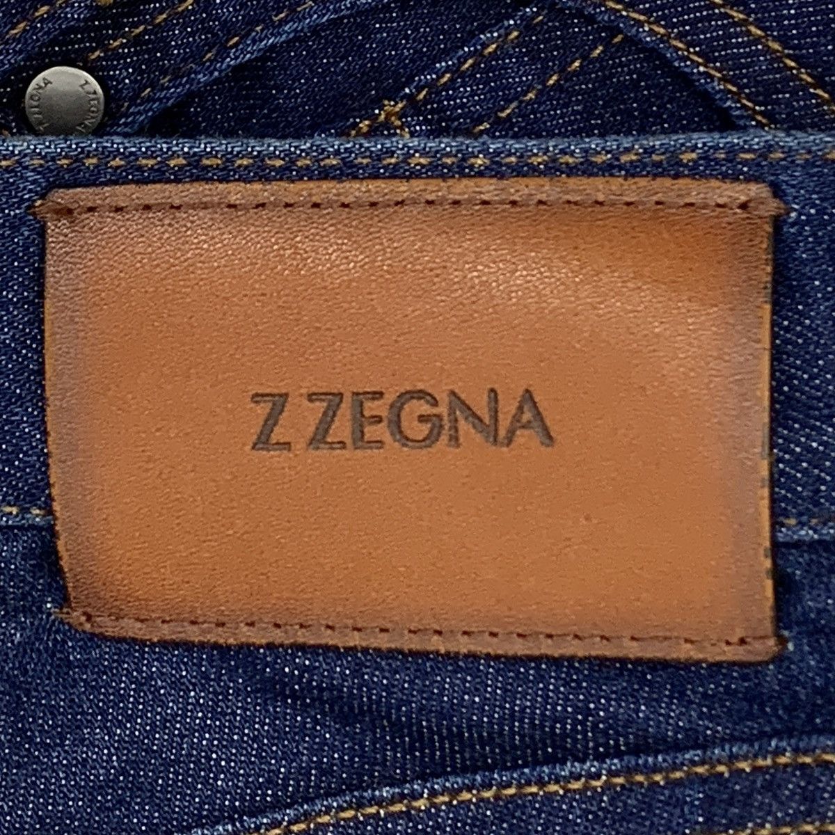 Z Zegna Zegna Dark Blue Cotton Casual Denim Pants K26WX Size 31" - 6 Thumbnail