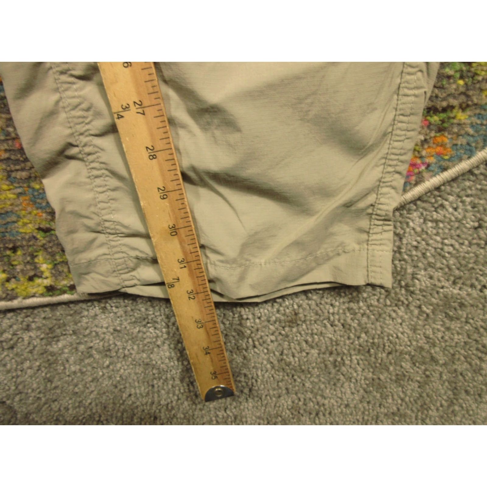 Vintage Columbia Convertible Cargo Pants Mens 42x32 Nylon Omni-Shade Lightweight Casual Travel Cargo Pocket Beige Solid Regular Mens Size US 42 / EU 58 - 7 Thumbnail