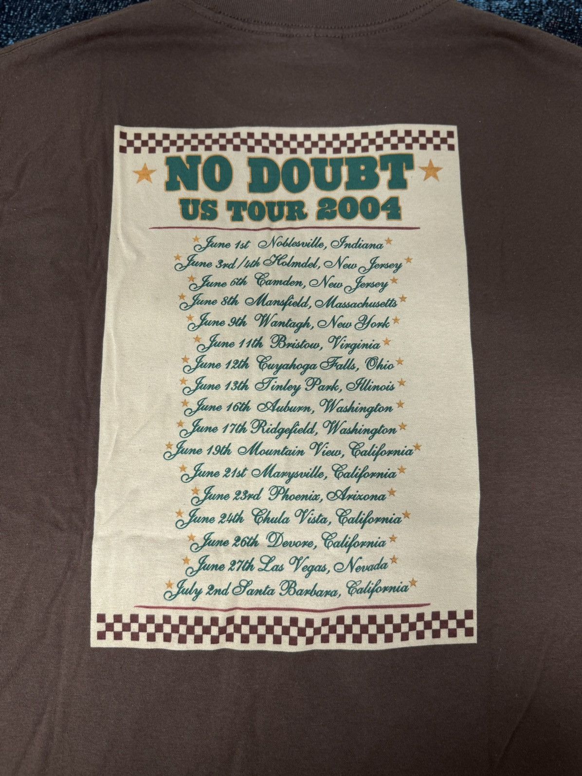 Band Tees × Vintage VINTAGE NO DOUBT 2004 TOUR TEE BROWN Size US L / EU 52-54 / 3 - 5 Thumbnail