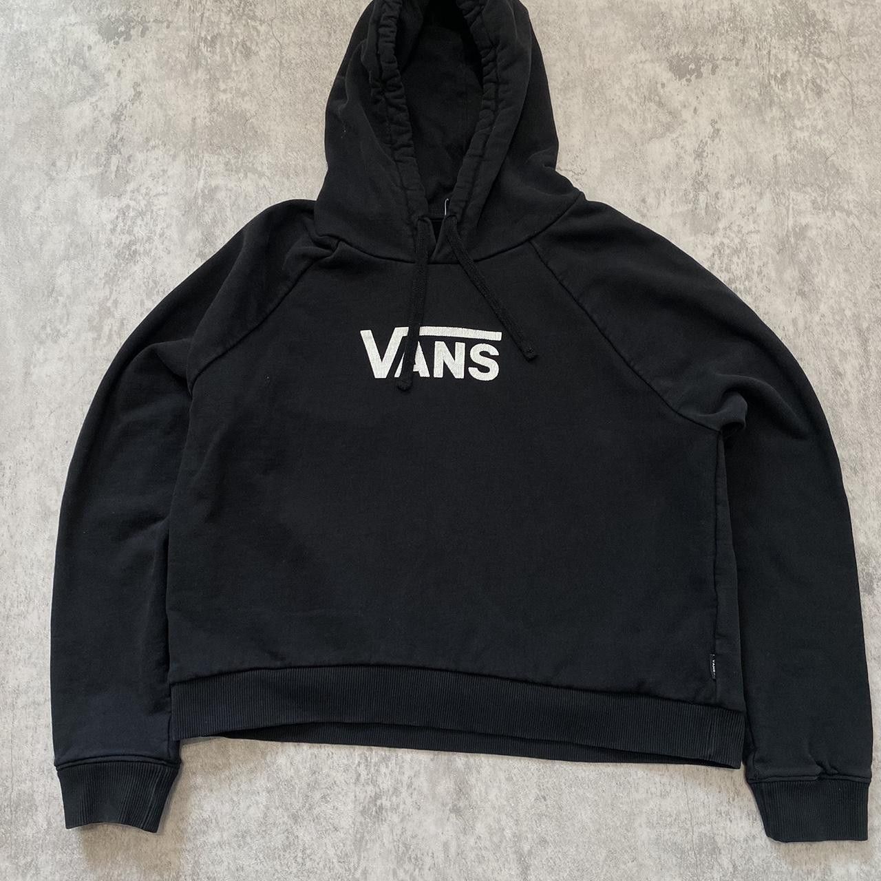 Vans Black Vans cropped hoodie Vintage y2k rap hip hop Size M / US 6-8 / IT 42-44 - 1 Thumbnail