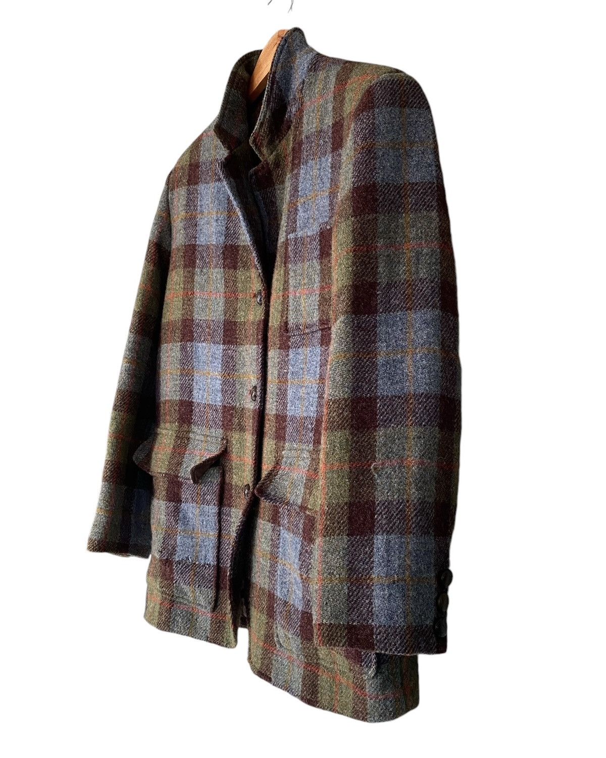Harris Tweed Vintage HARISS TWEED Hand Woven Wool Blazers Size 42S - 4 Thumbnail