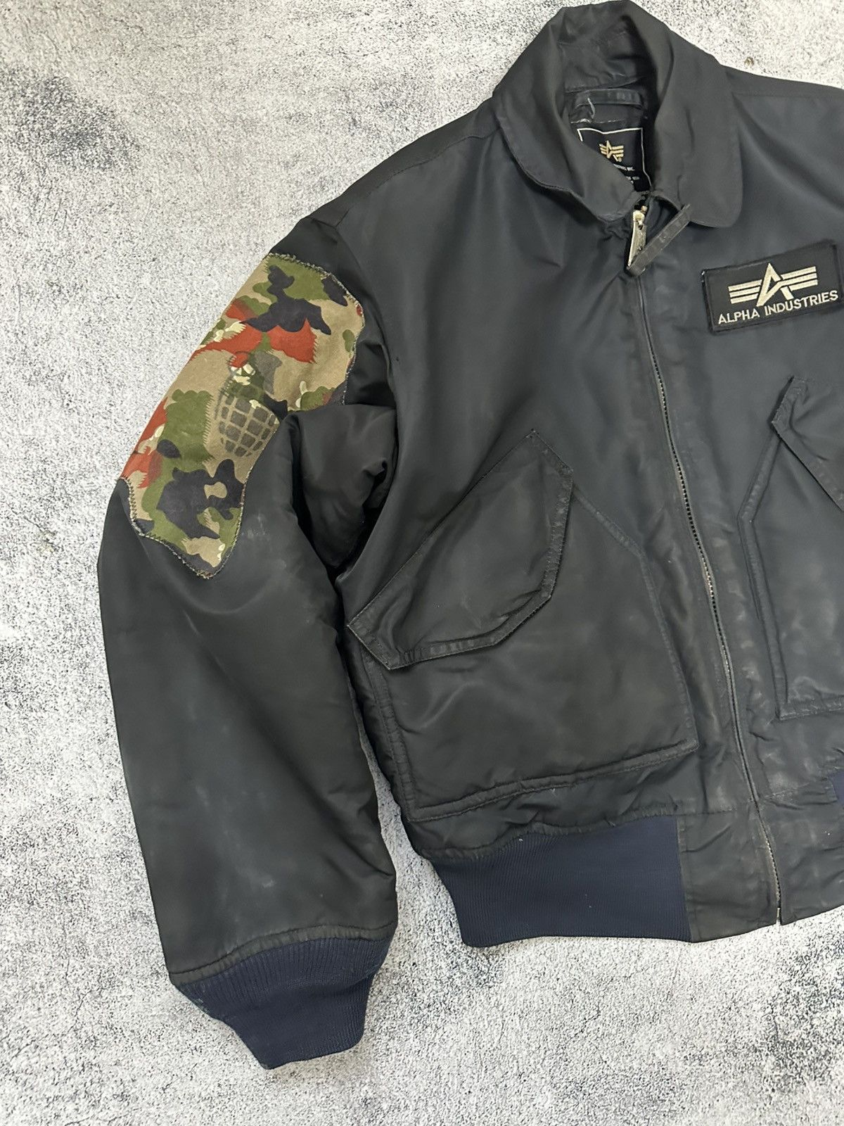 Alpha Industries Vintage 90's Alpha Industries US Military Bomber Jacket Fit Size US M / EU 48-50 / 2 - 4 Thumbnail